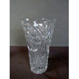 Große Kristallglasvase 30cm