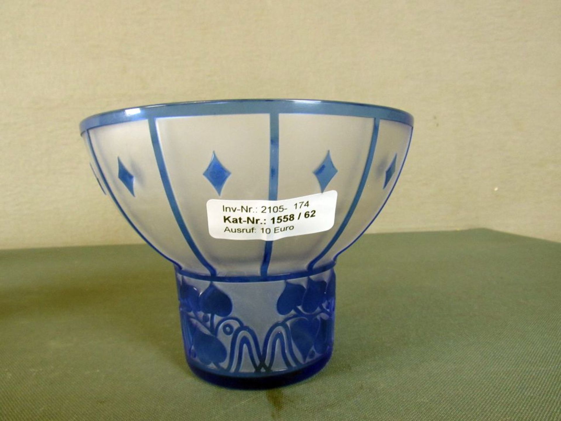 Jugendstil Glasschale 16,5cm