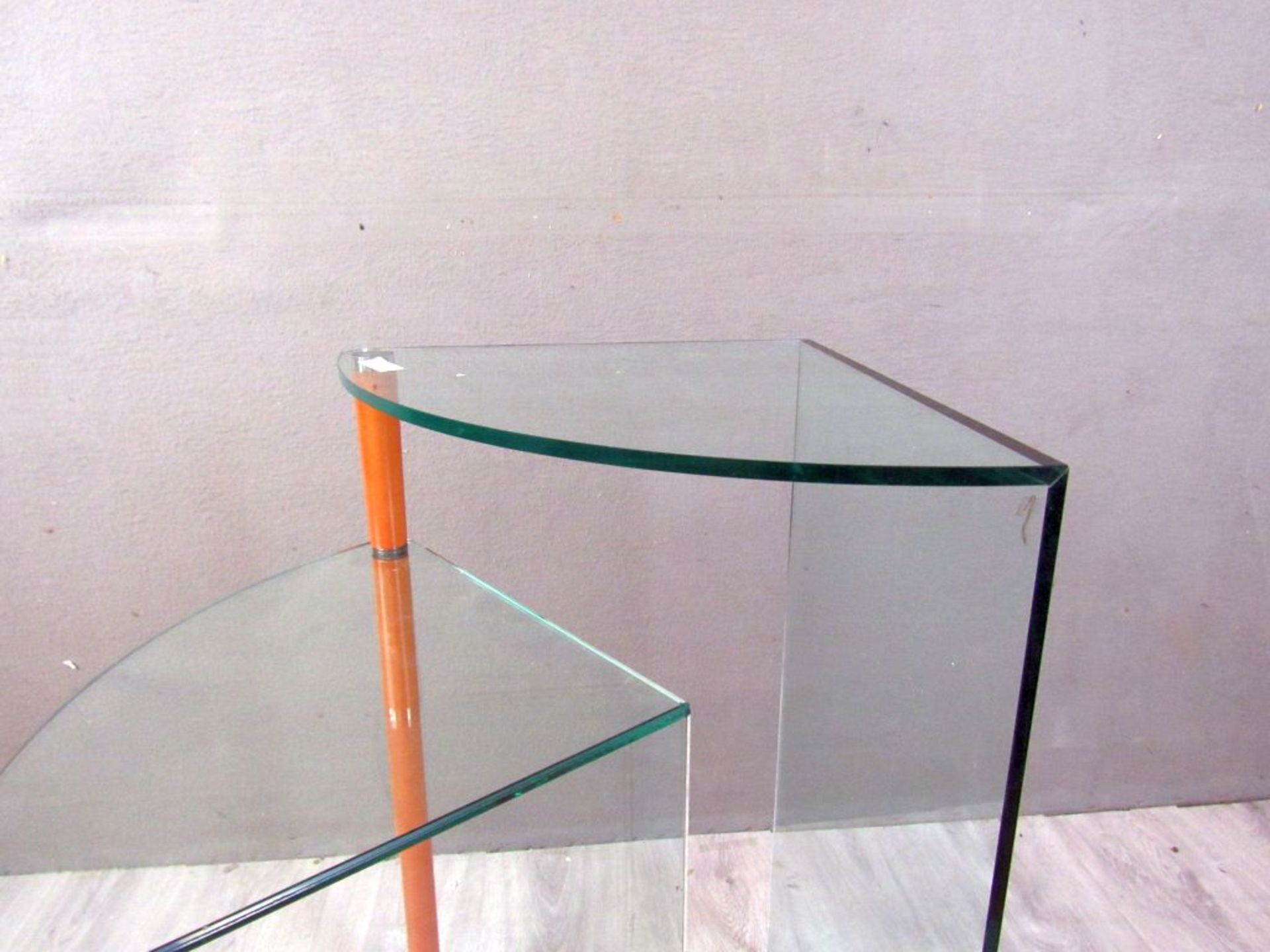 Eckregal Design schweres Glas - Image 3 of 5
