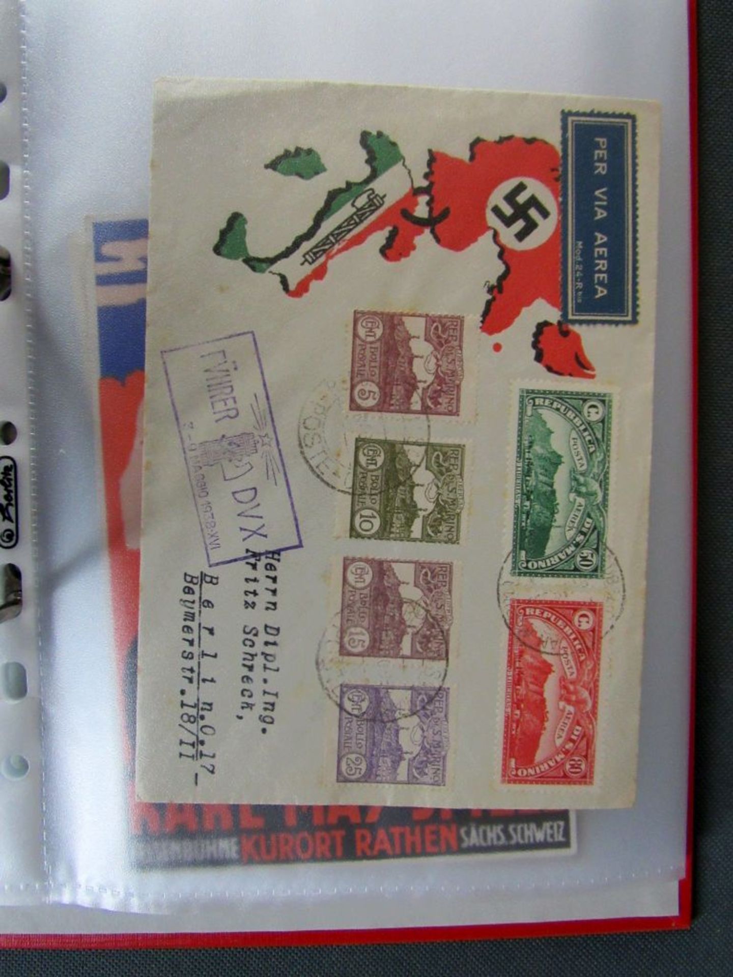 Odner mit Propaganda Postkarten - Image 2 of 11