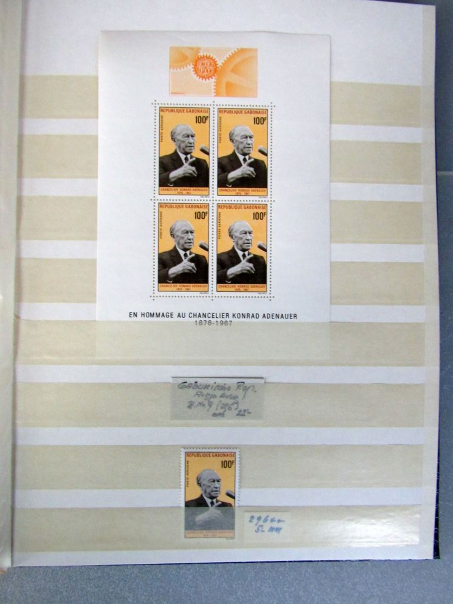 Briefmarkenalbum mit Adenauer - Image 16 of 27
