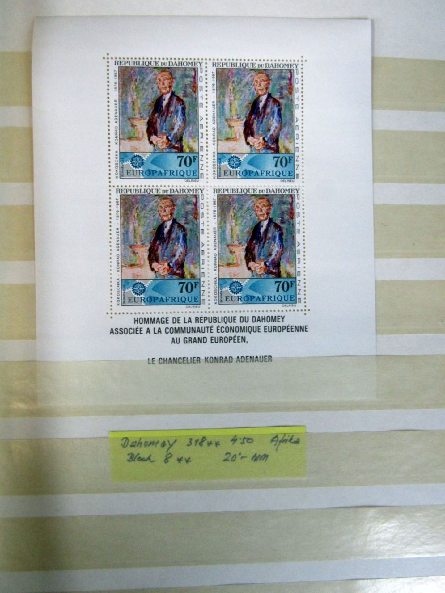 Briefmarkenalbum mit Adenauer - Image 7 of 27