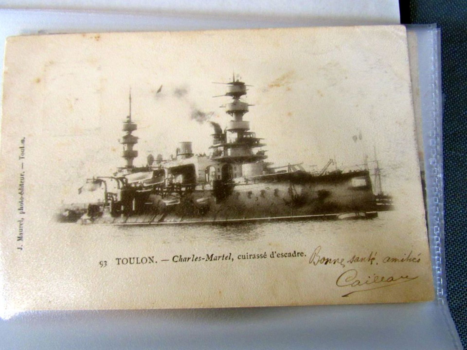 Ordner mit alten Schiffspostkarten - Image 8 of 30