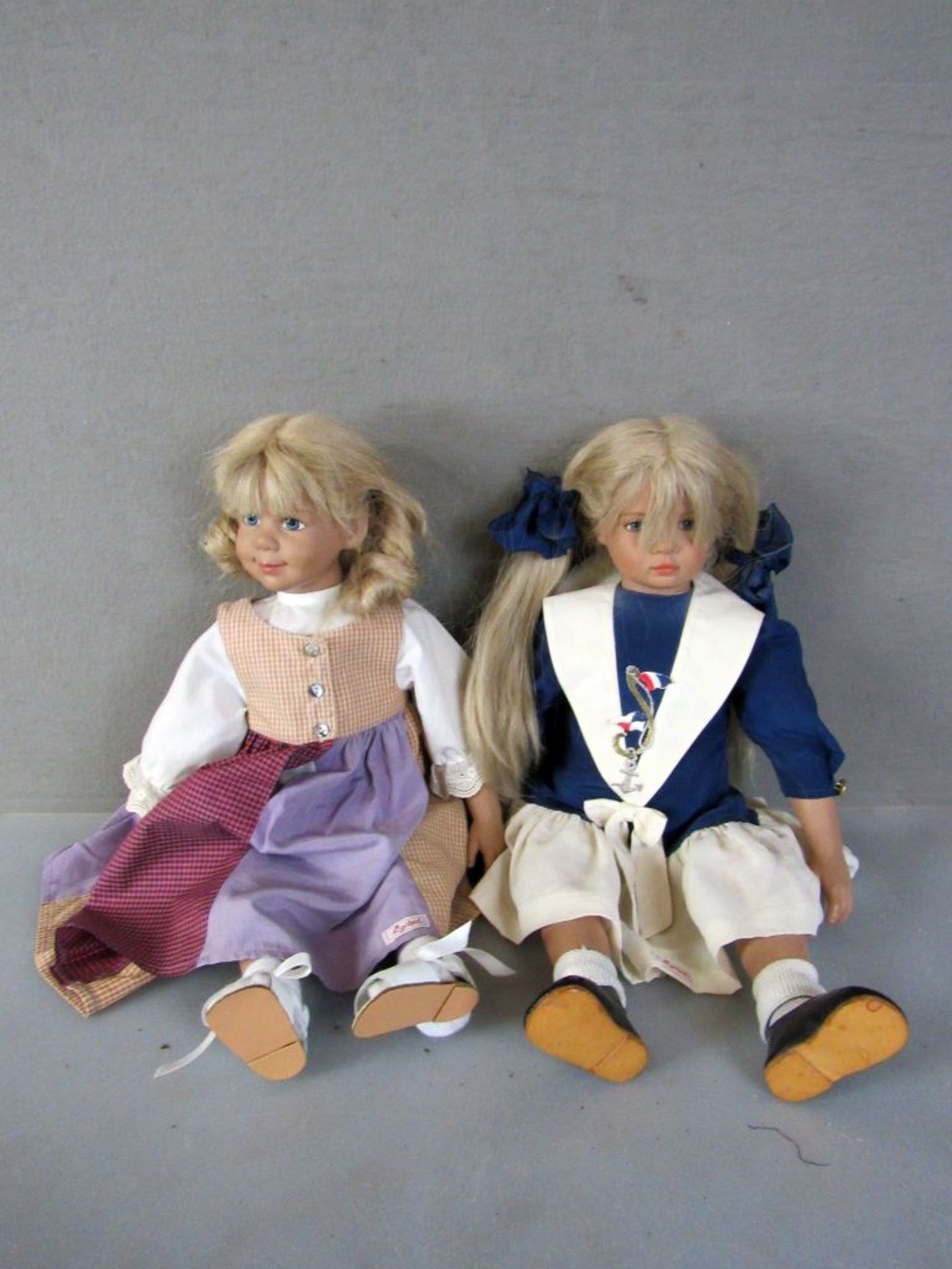 Zwei Puppen 1x Siggikid ca.53cm