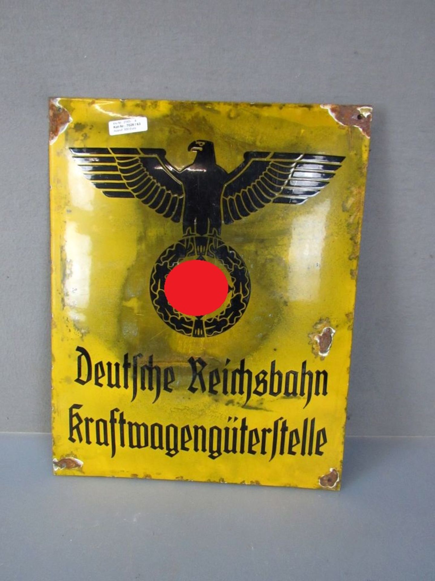 3.Reich großes Emailleschild deutsche