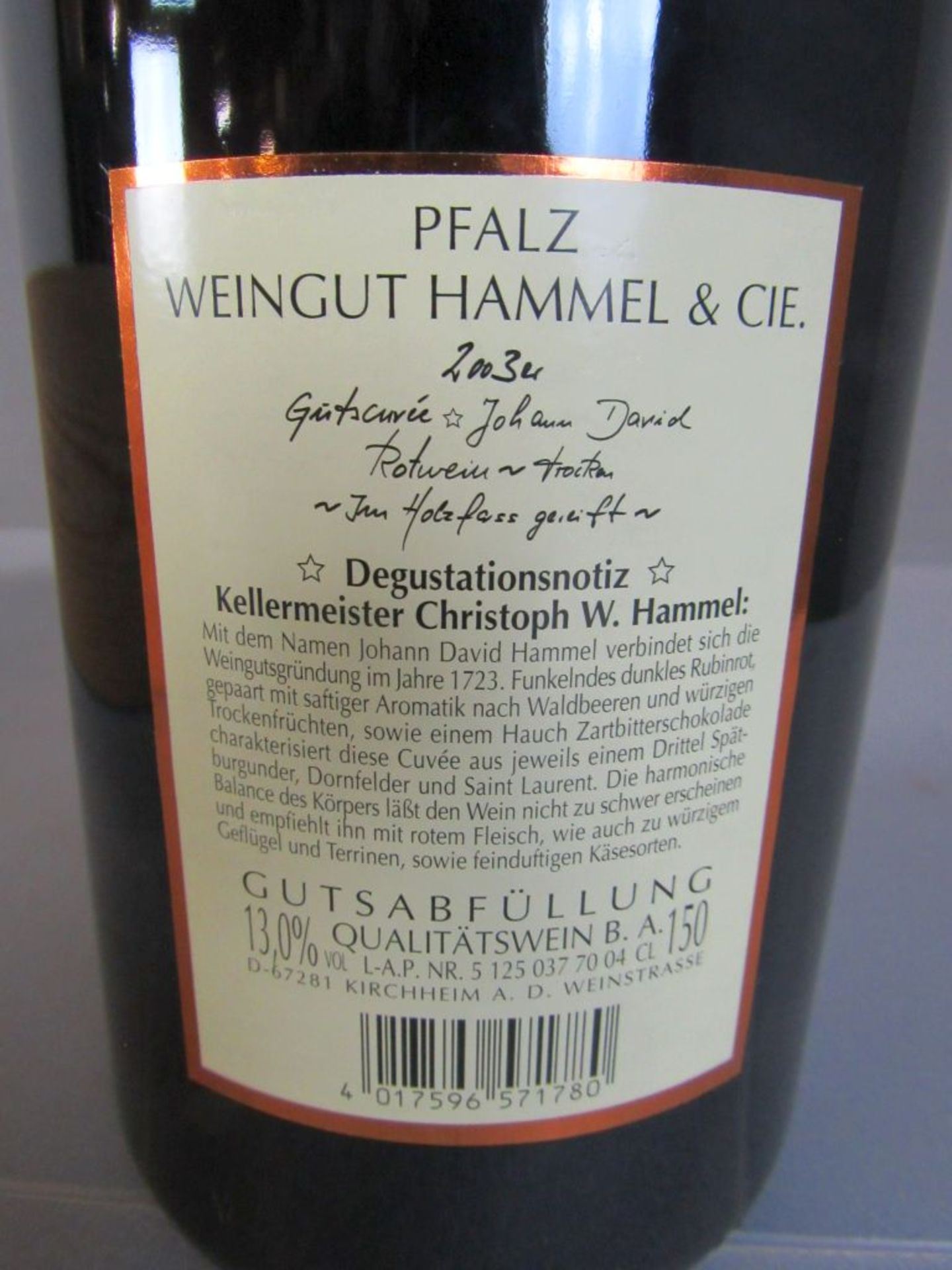 Große Flasche Wein Weingut - Image 12 of 14