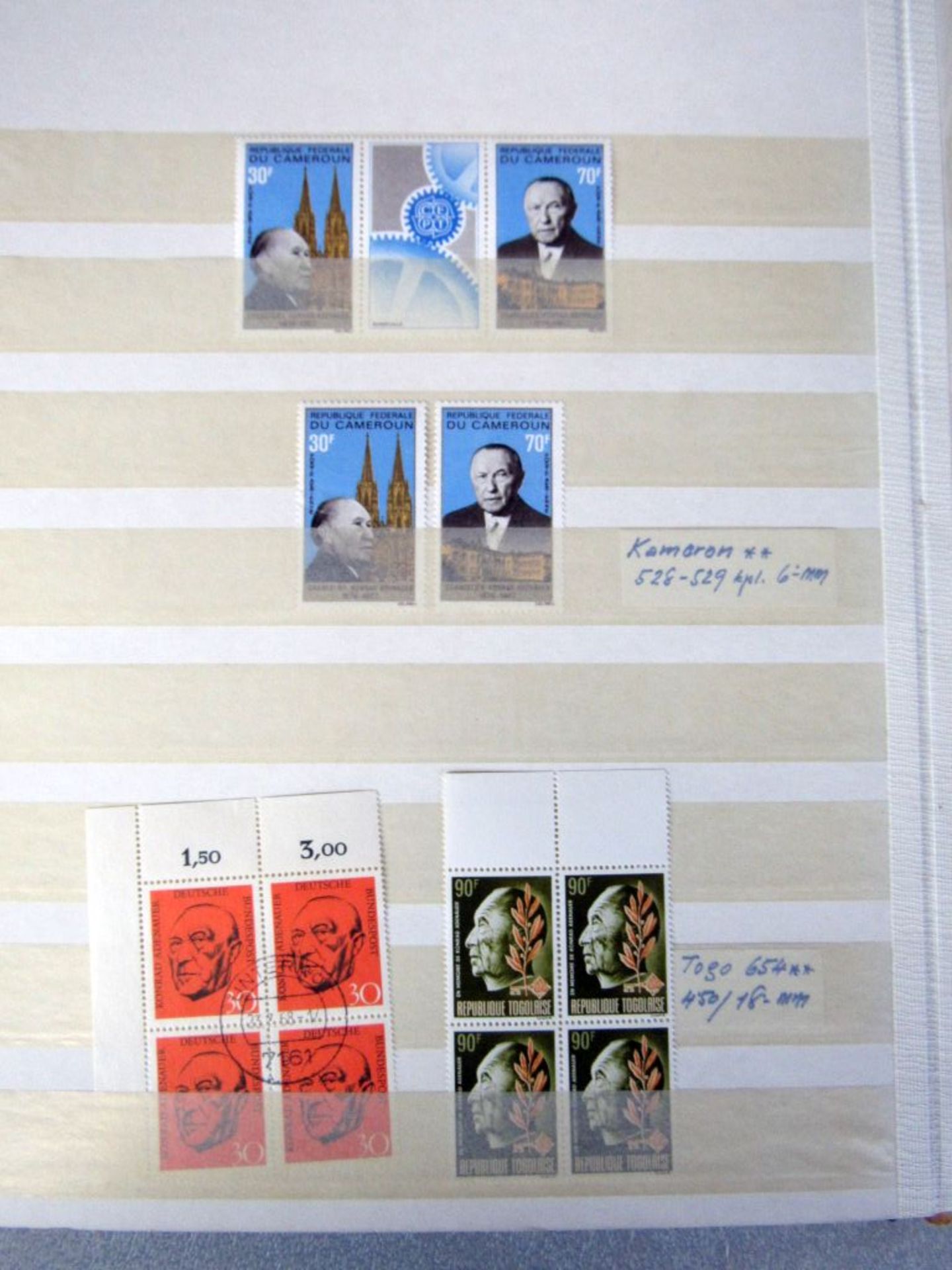 Briefmarkenalbum mit Adenauer - Image 15 of 27