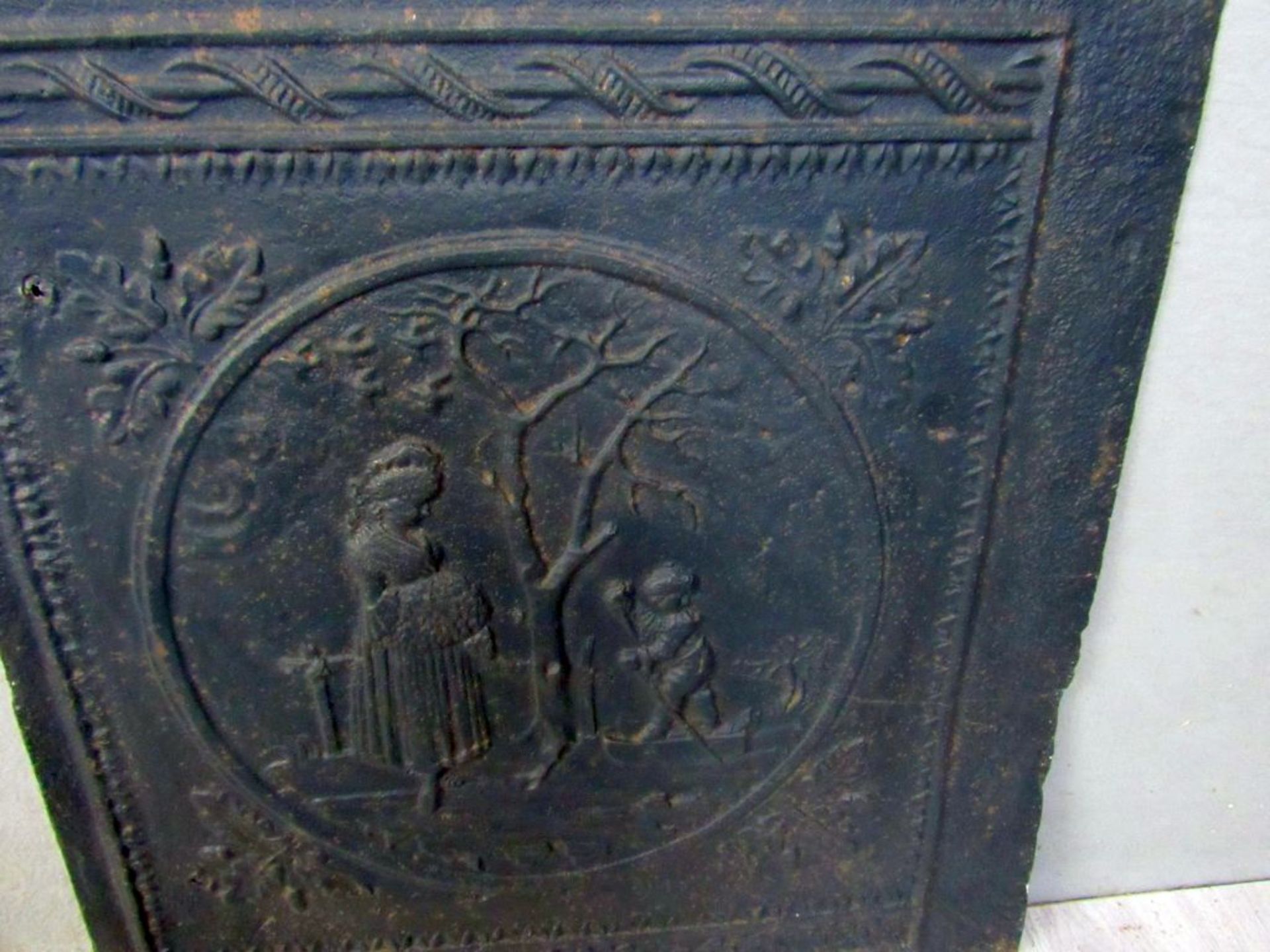 Antike Ofenplatte Gußeisen - Bild 7 aus 8