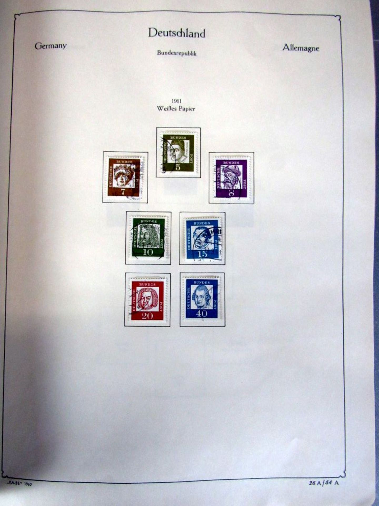 Briefmarken Karton viele Marken und - Image 7 of 36