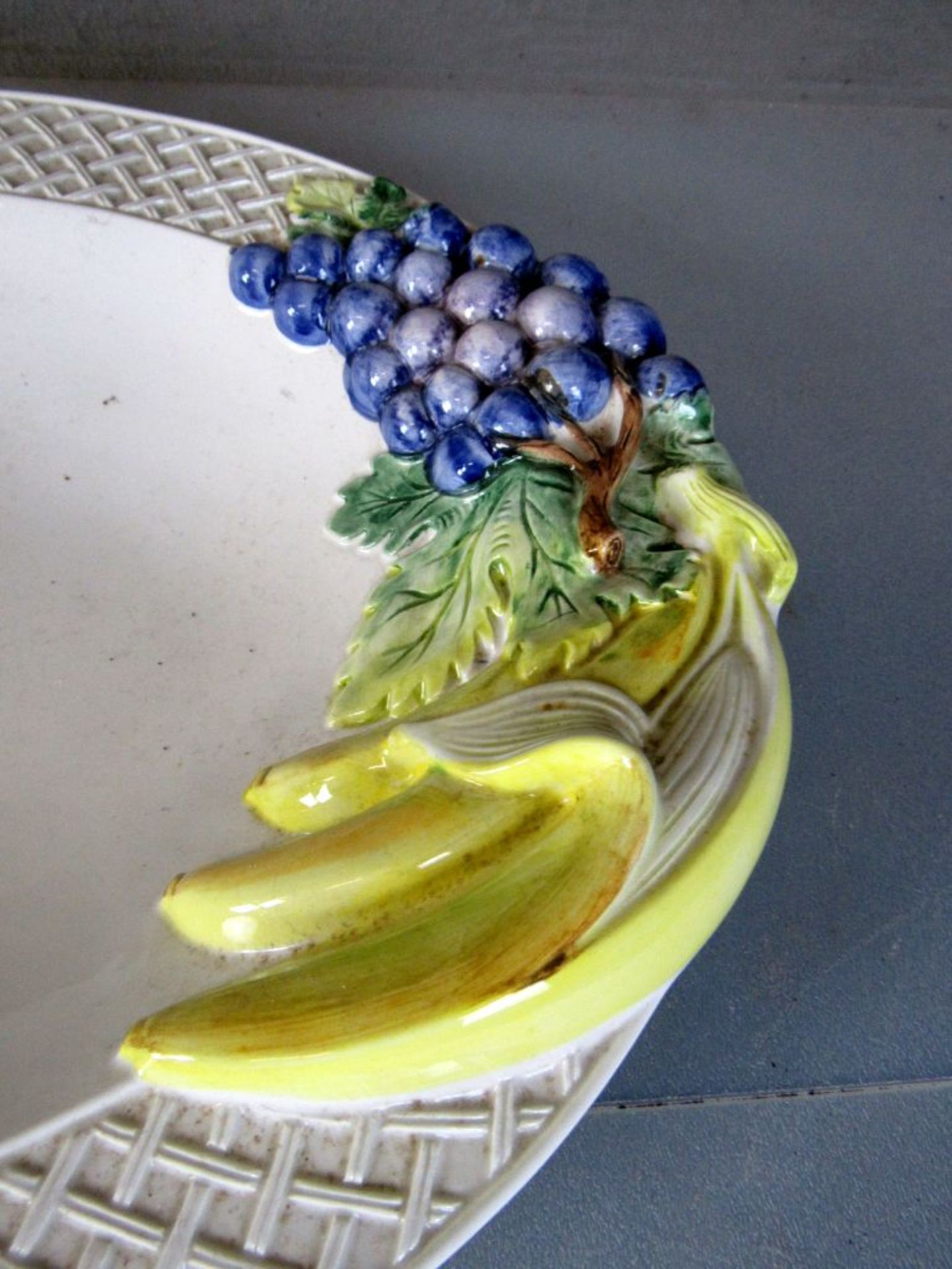 Große Obstschale Italien Fruchtdekor - Image 6 of 18