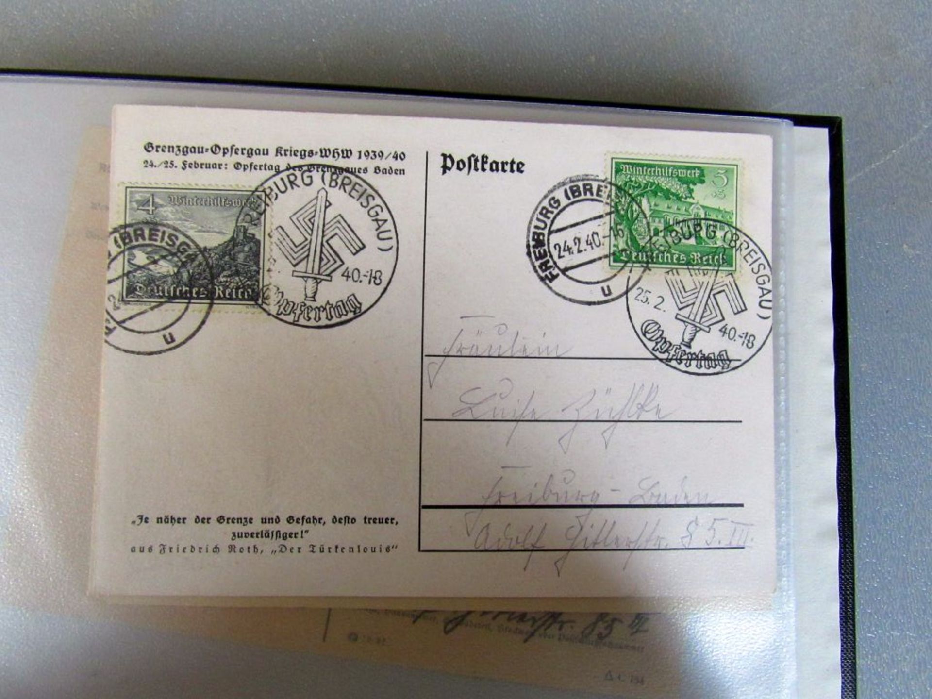 Ordner Briefmarken 3.Reich mit Blöcken - Image 26 of 30