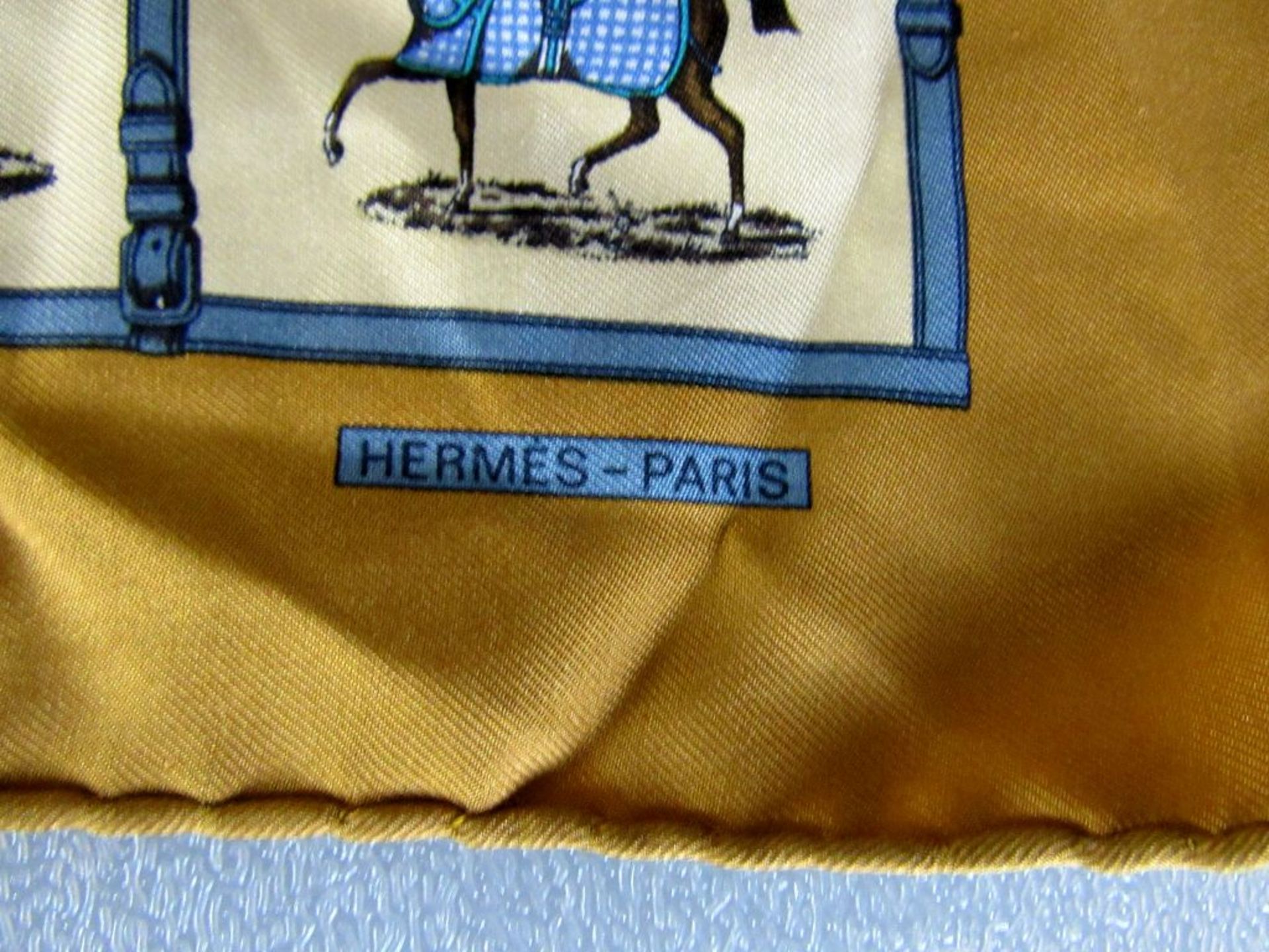 Vintage Seidentuch Hermes Design - Image 4 of 14