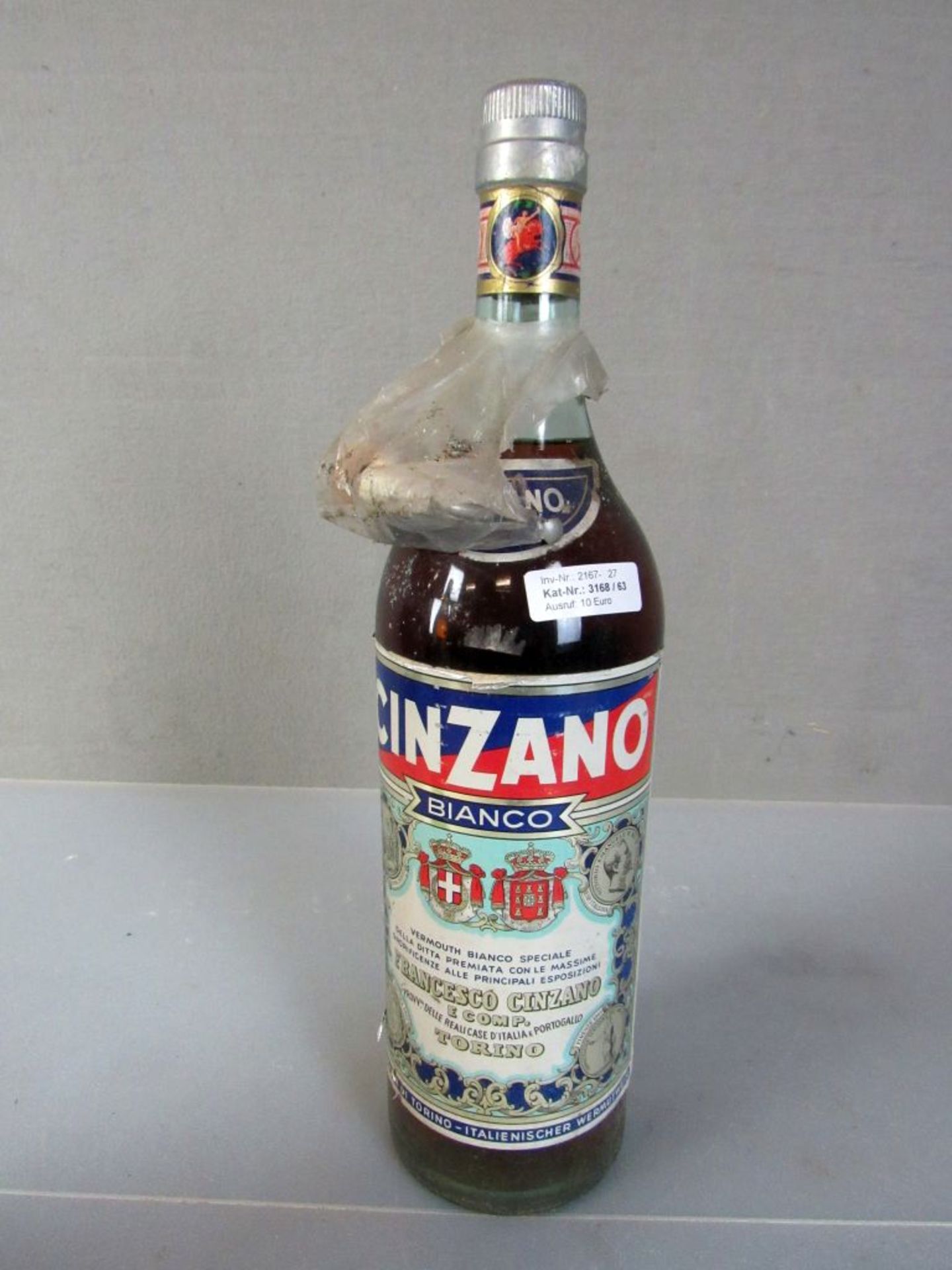 Alkohol große Flasche Cinzano 48cm