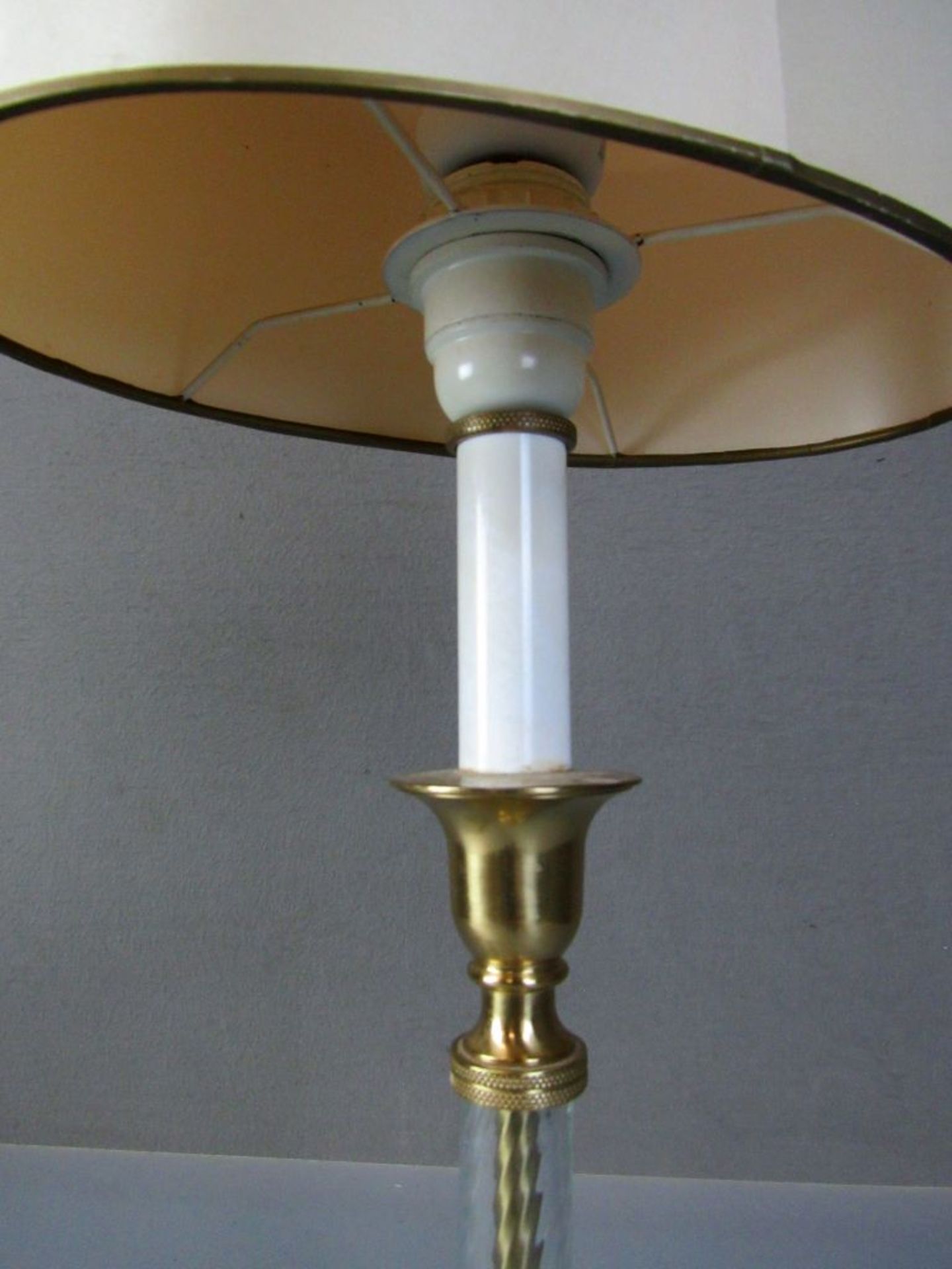 Tischlampe Messing und Glas 58cm - Image 12 of 18
