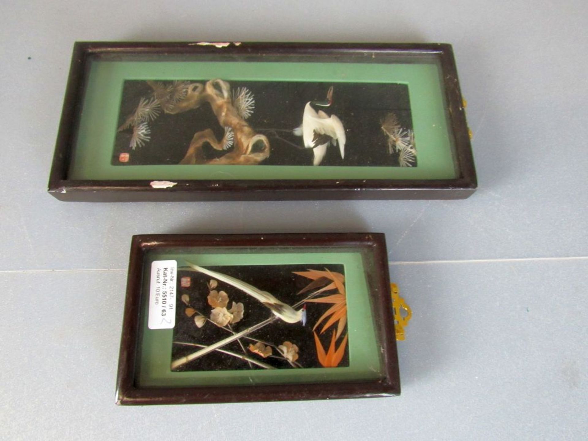 Zwei asiatische Diorama 19,5cm und - Image 17 of 21