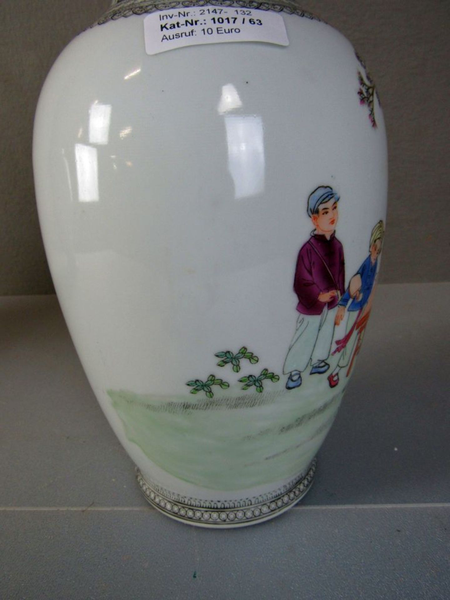 Vase China gemarkt 36cm - Image 9 of 14