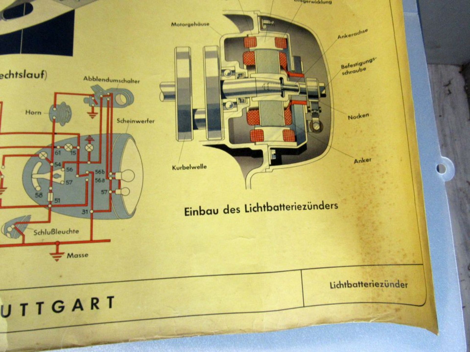 Oldtimer Poster Schautafel Bosch ca. - Image 7 of 14