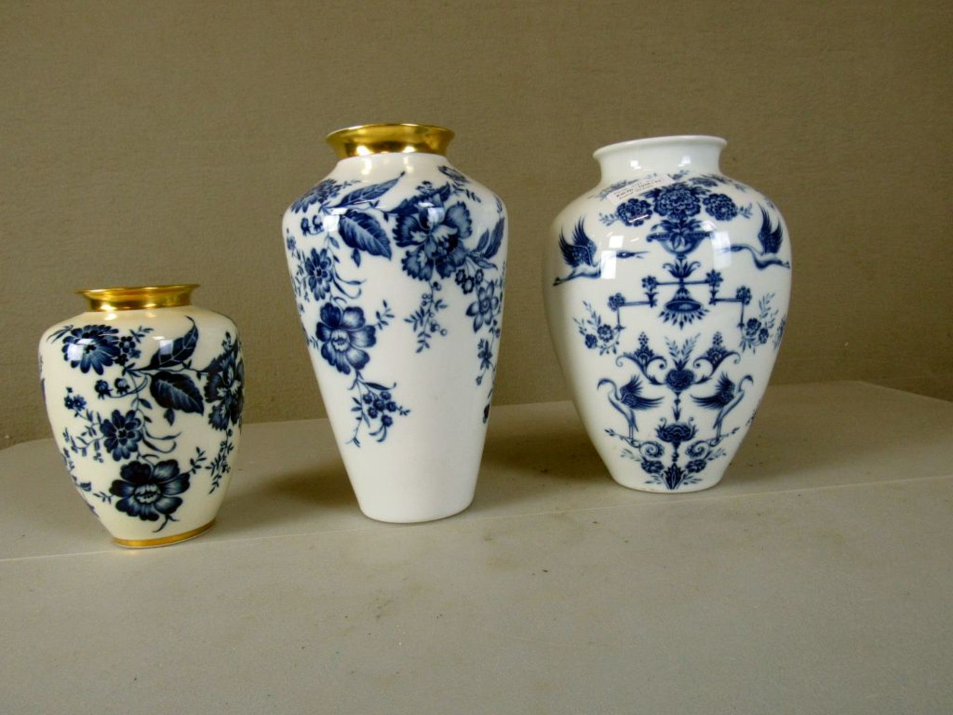 Drei Vasen blaumalerei von - Image 12 of 16