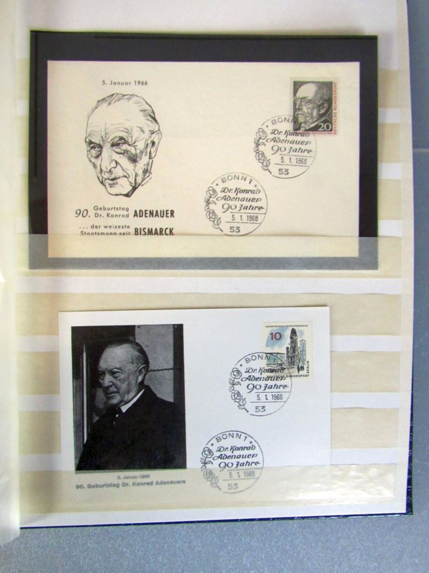 Briefmarkenalbum mit Adenauer - Image 20 of 27