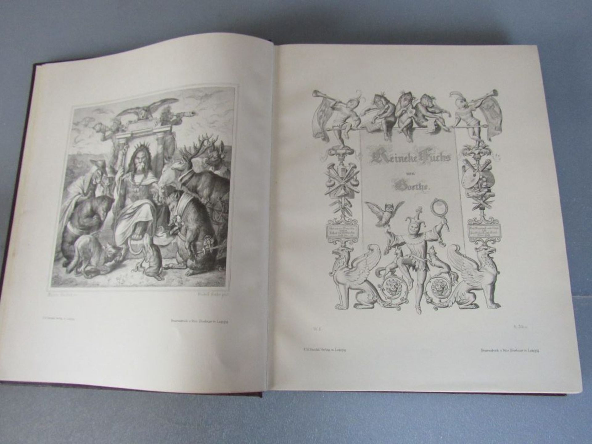 Prachtband Buch Goethe Reinike - Bild 5 aus 18
