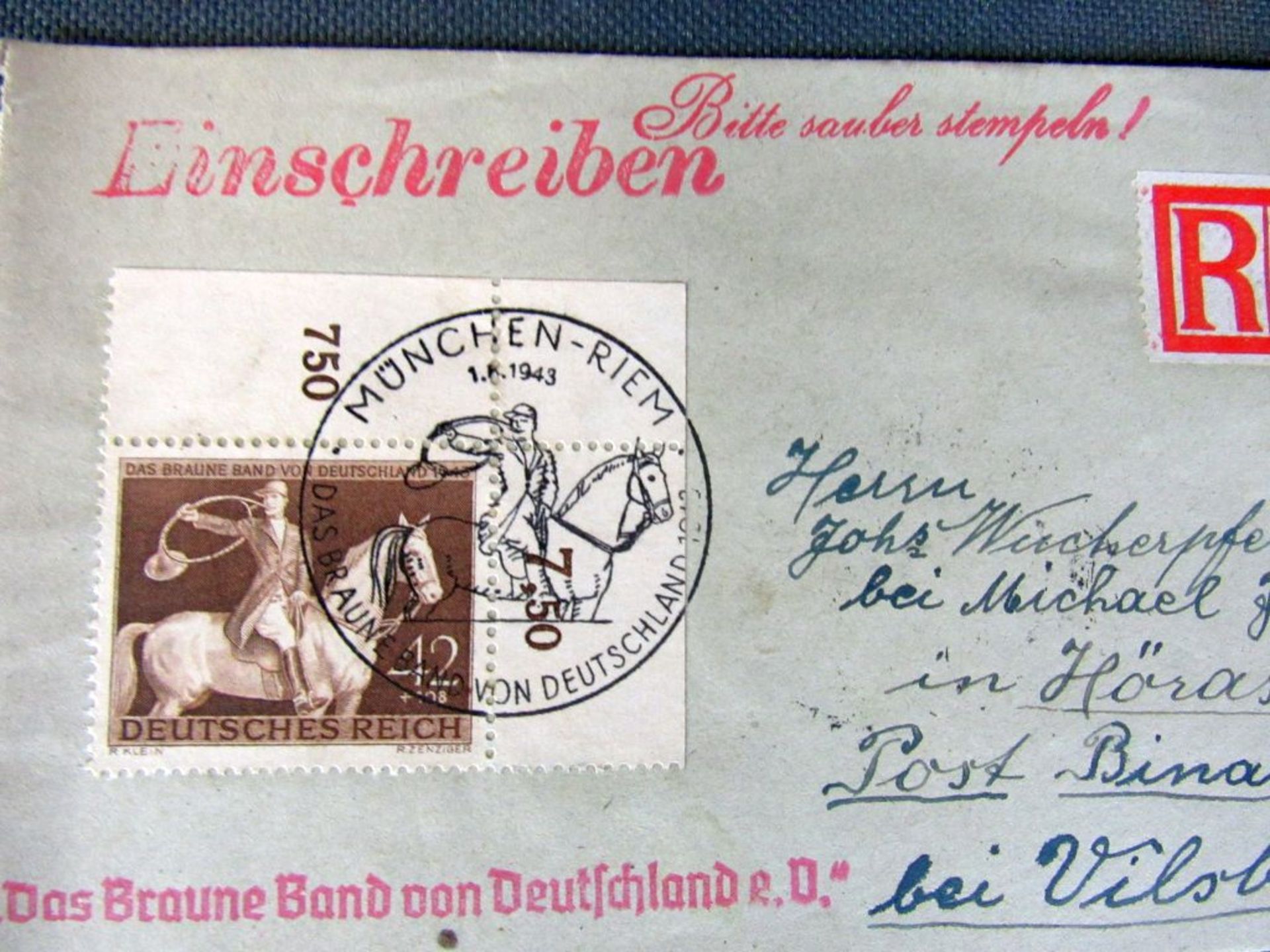 Einschreibebrief 3.Reich mit - Image 14 of 21