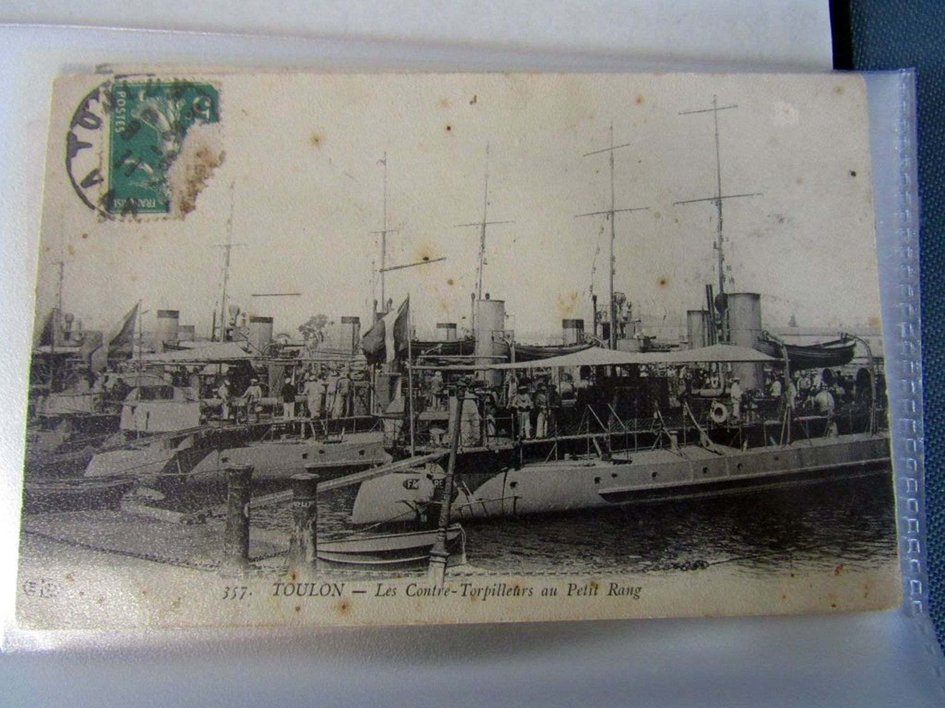 Ordner mit alten Schiffspostkarten - Image 10 of 30