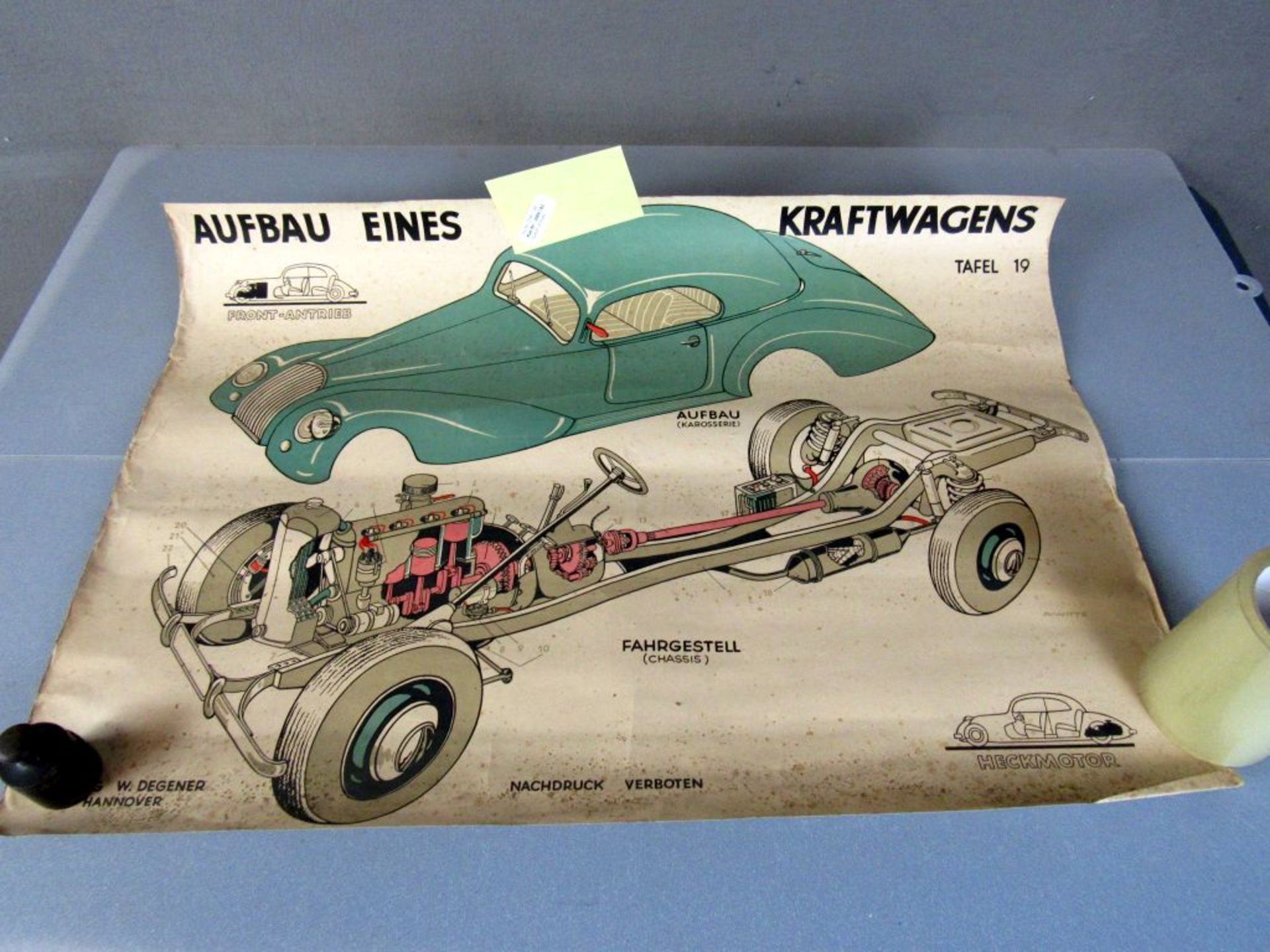 Oldtimer Poster Schautafel Aufbau - Bild 2 aus 12