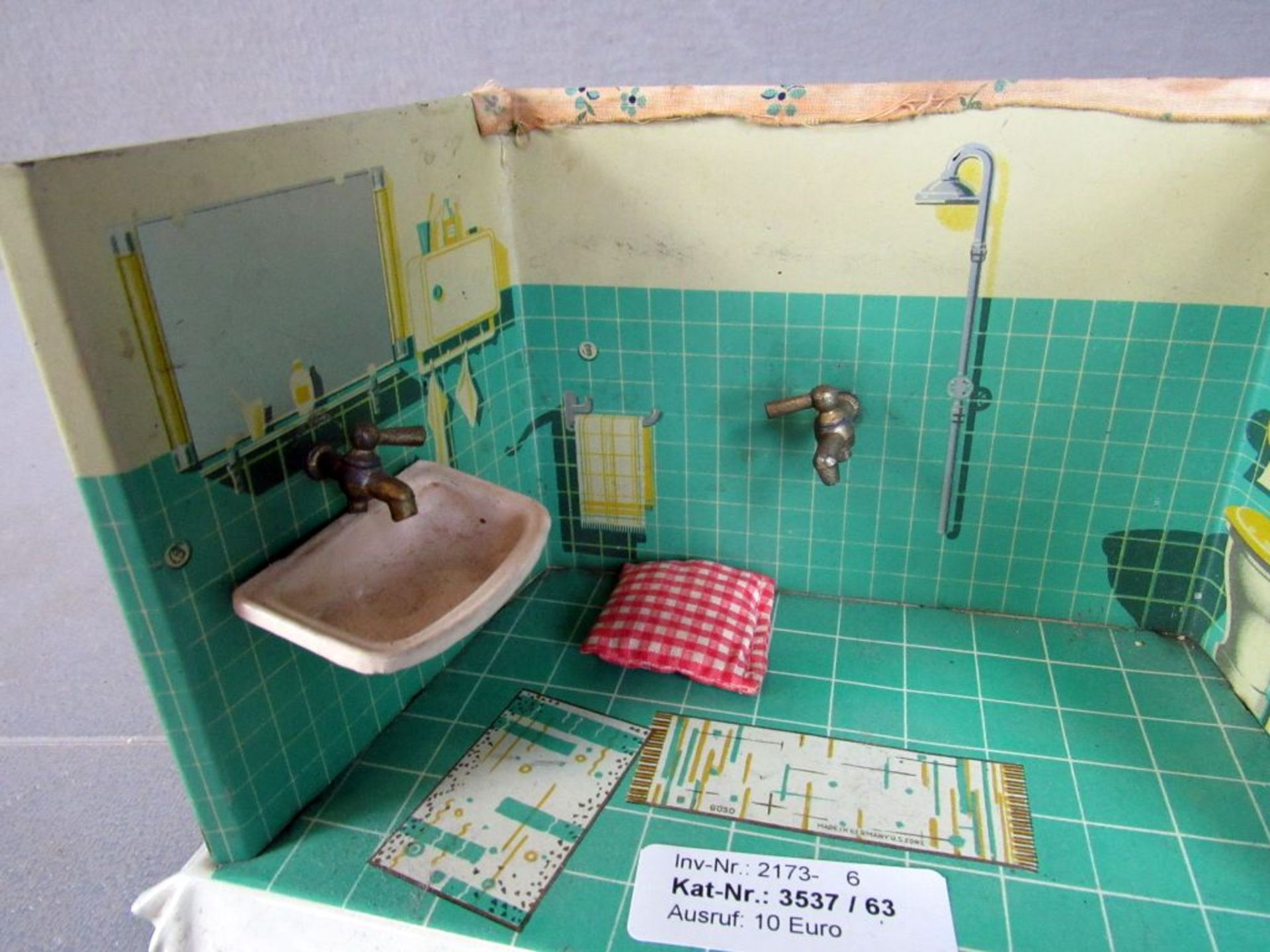 Blechspielzeug Puppenstube Badezimmer - Image 7 of 10