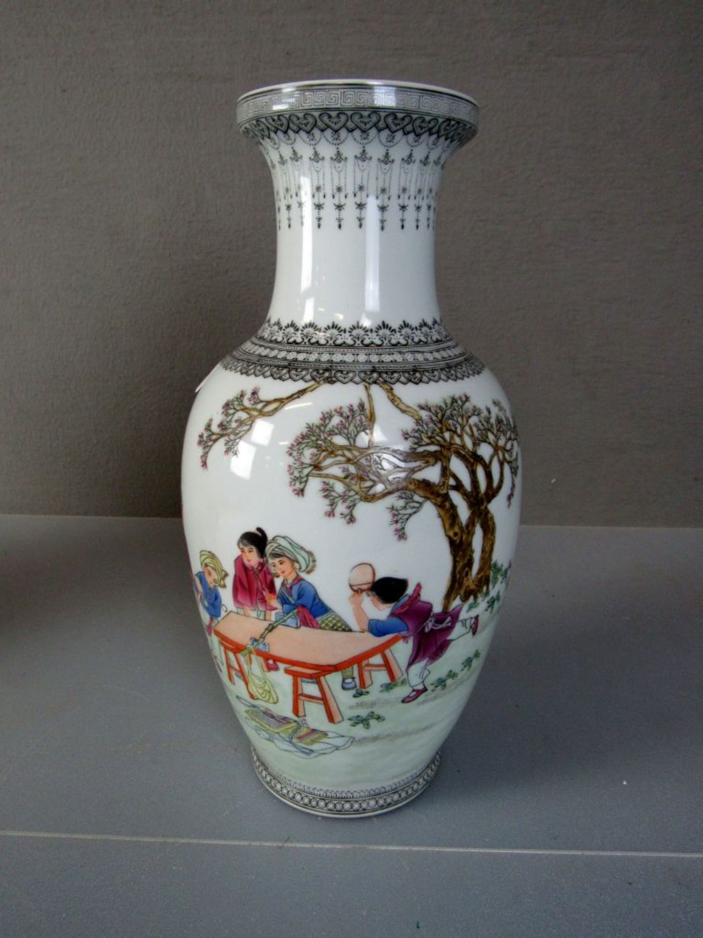 Vase China gemarkt 36cm