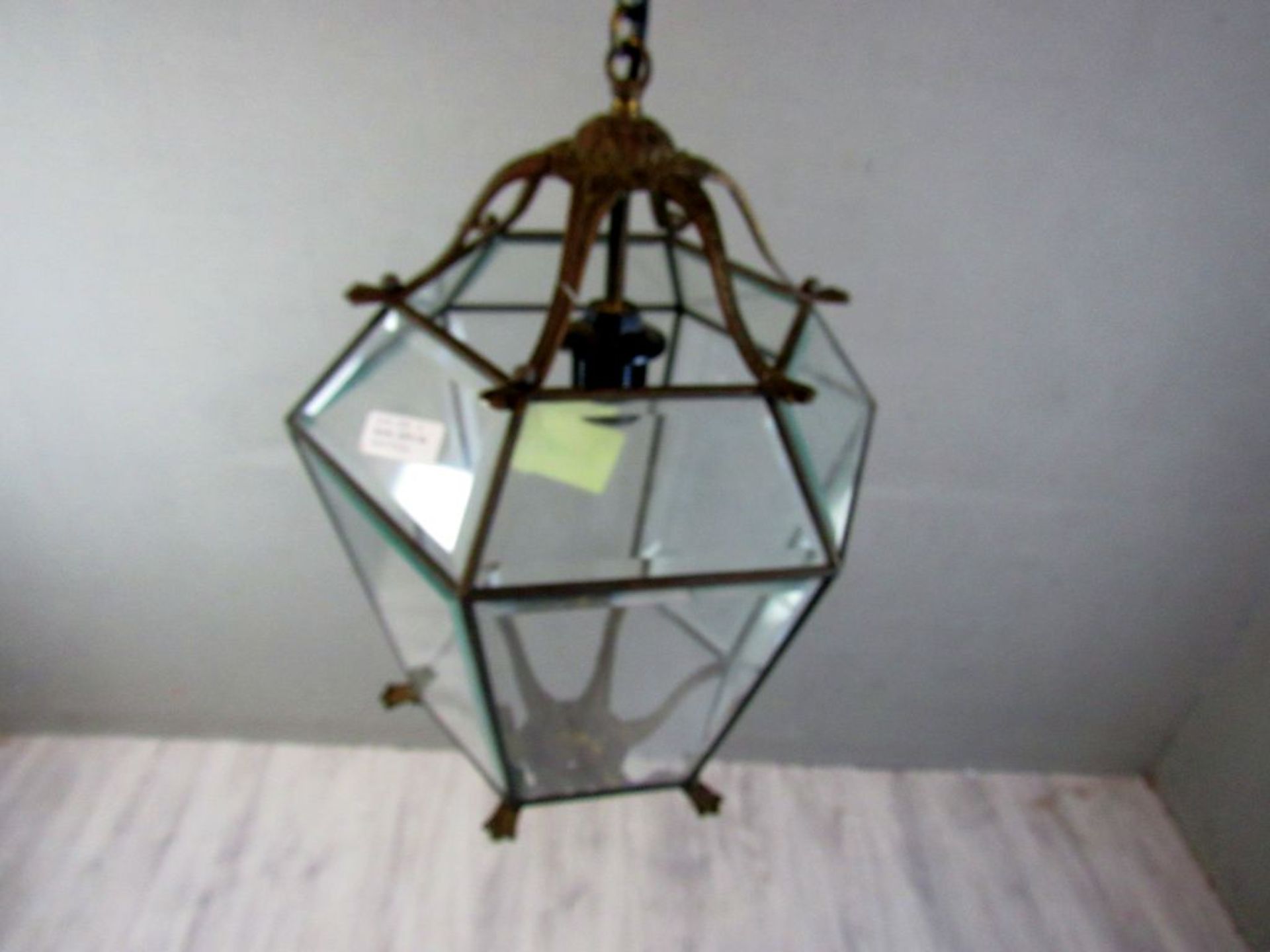 Deckenlampe facettiertes Glas und - Image 3 of 6