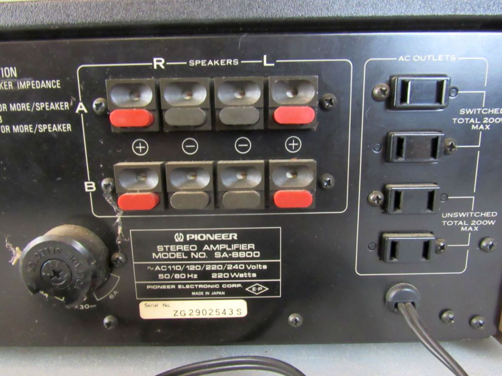 Vintage Pioneer Amplifer Modell - Image 8 of 8