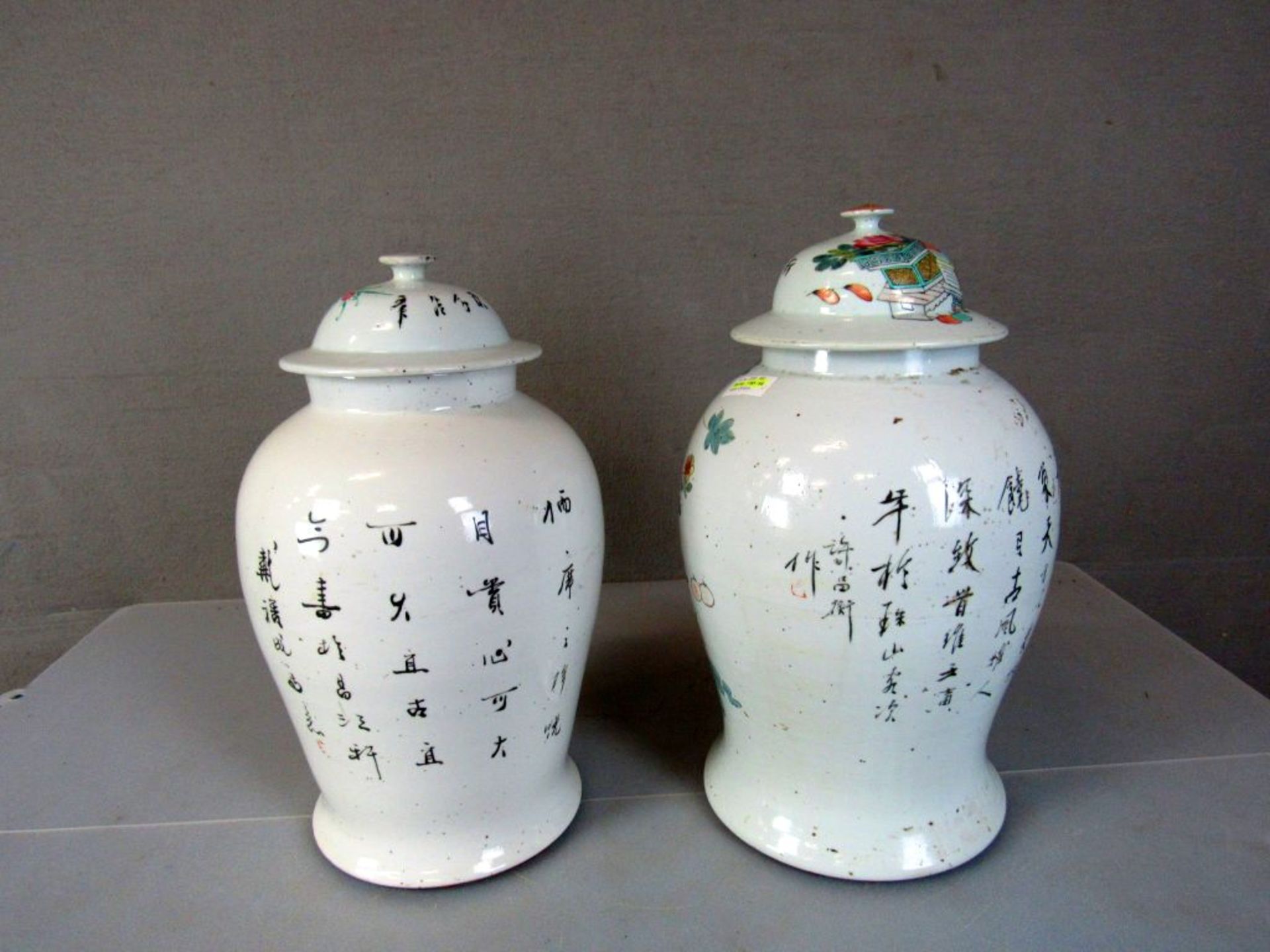 Paar antike asiatische Vasen gemarkt - Image 10 of 10