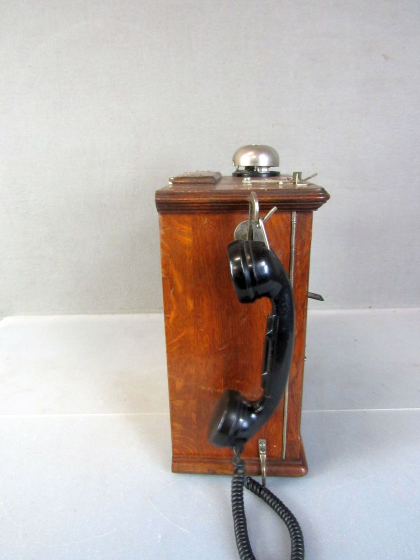 Antikes Telefon Prüftelefon Holzkasten - Bild 5 aus 8