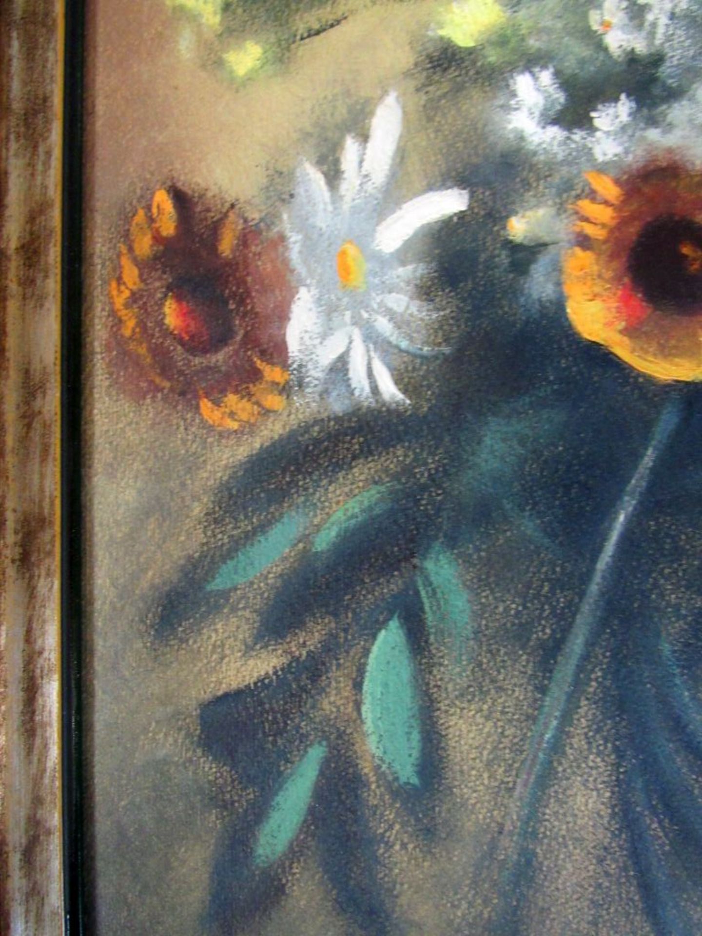 Gemälde Blumenstillleben unleserlich - Bild 5 aus 7