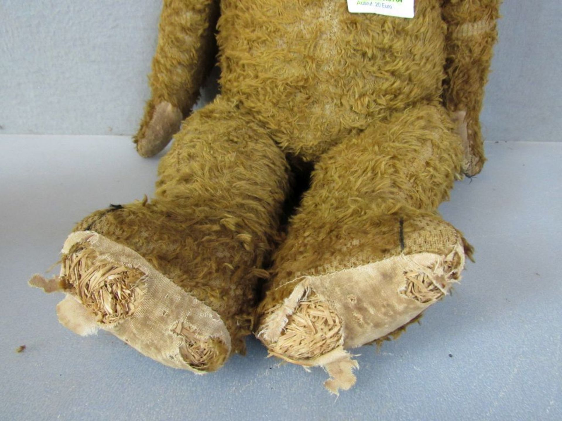 Antiker Teddybär Holzwolle gestopft - Bild 3 aus 8