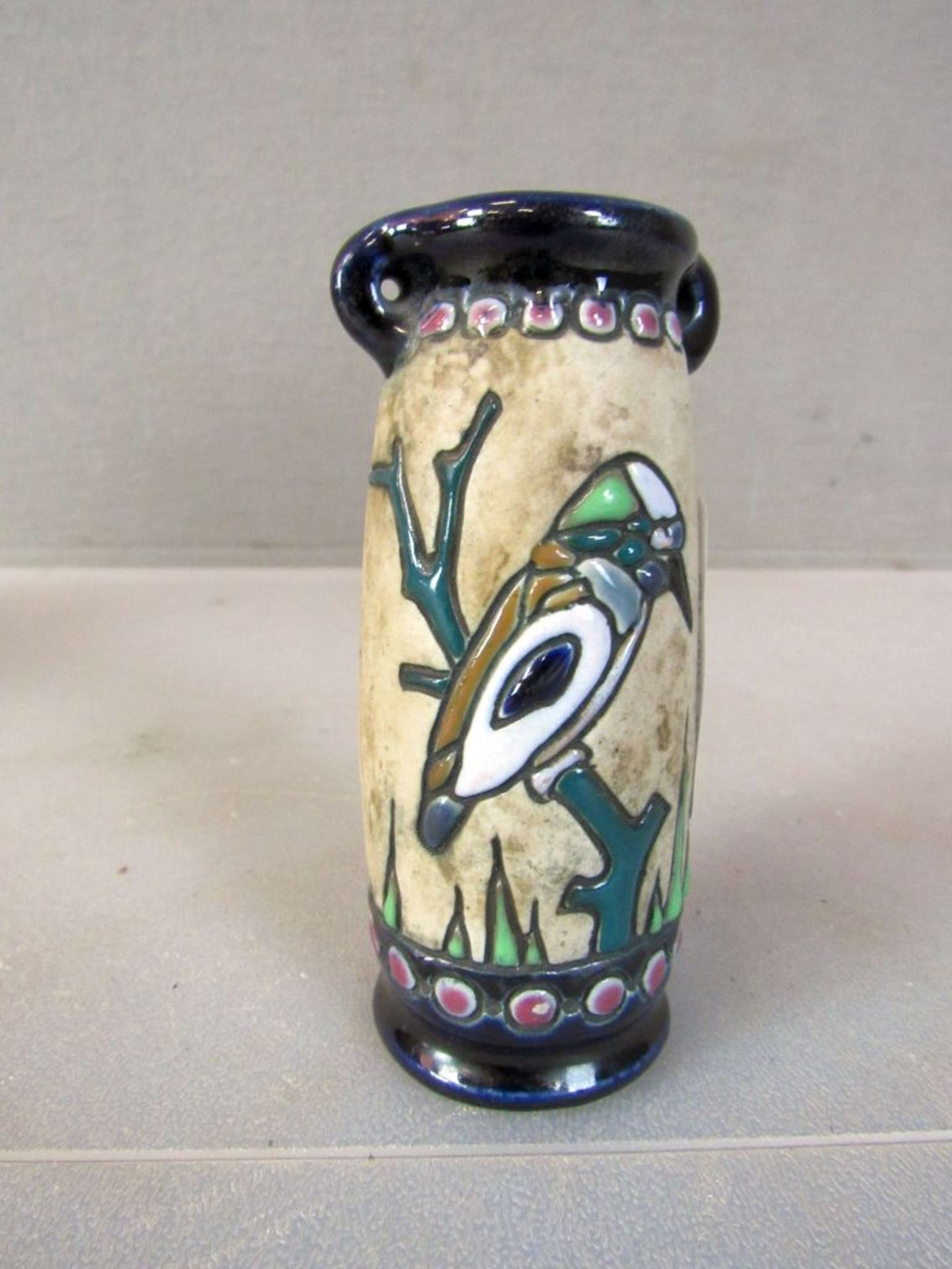 Vase Jugendstil um 1900 unleserlich