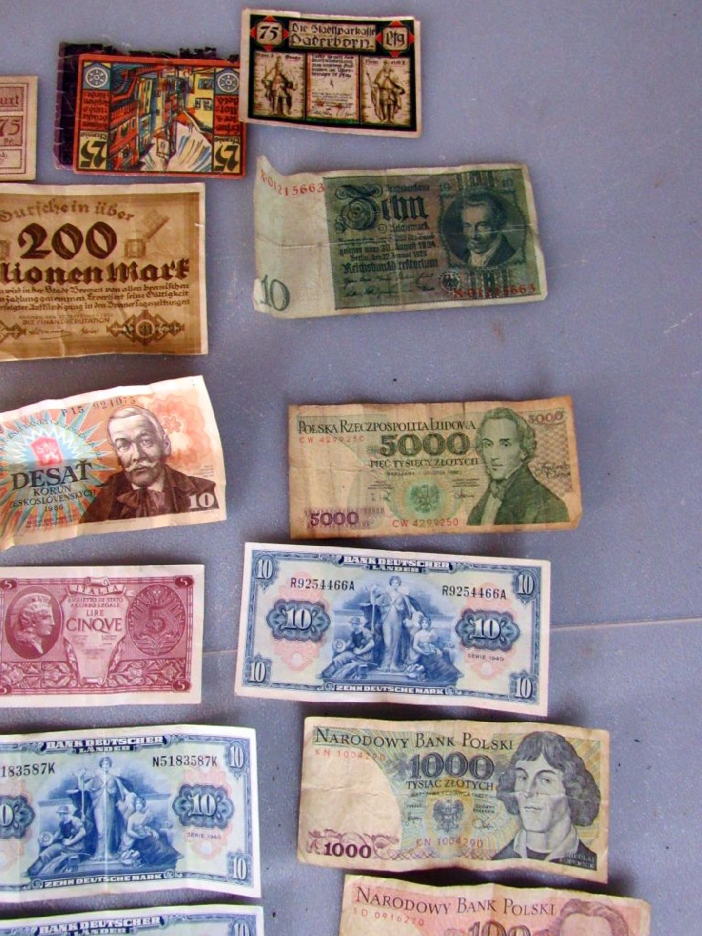 Konvolut Münzen und Banknoten aus - Image 4 of 10