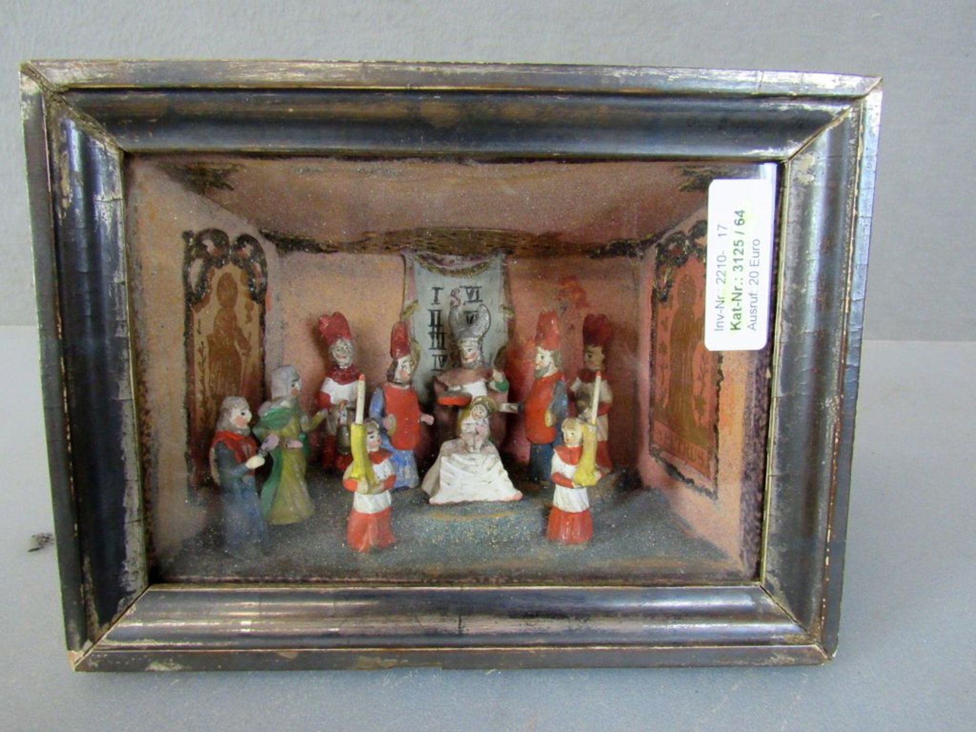 Antikes Diorama christliche