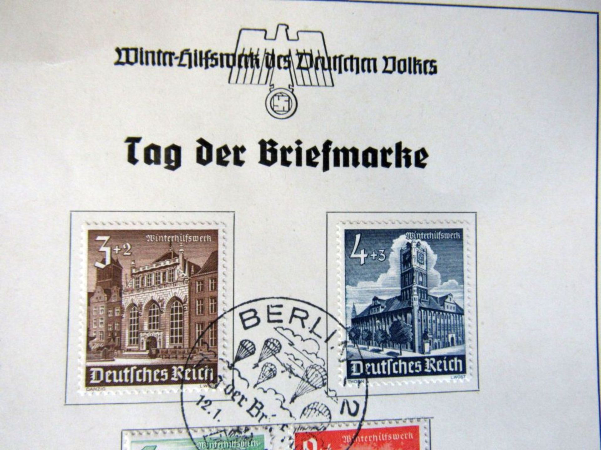Gedenkkarte Tag der Briefmarke 1941 - Image 2 of 5