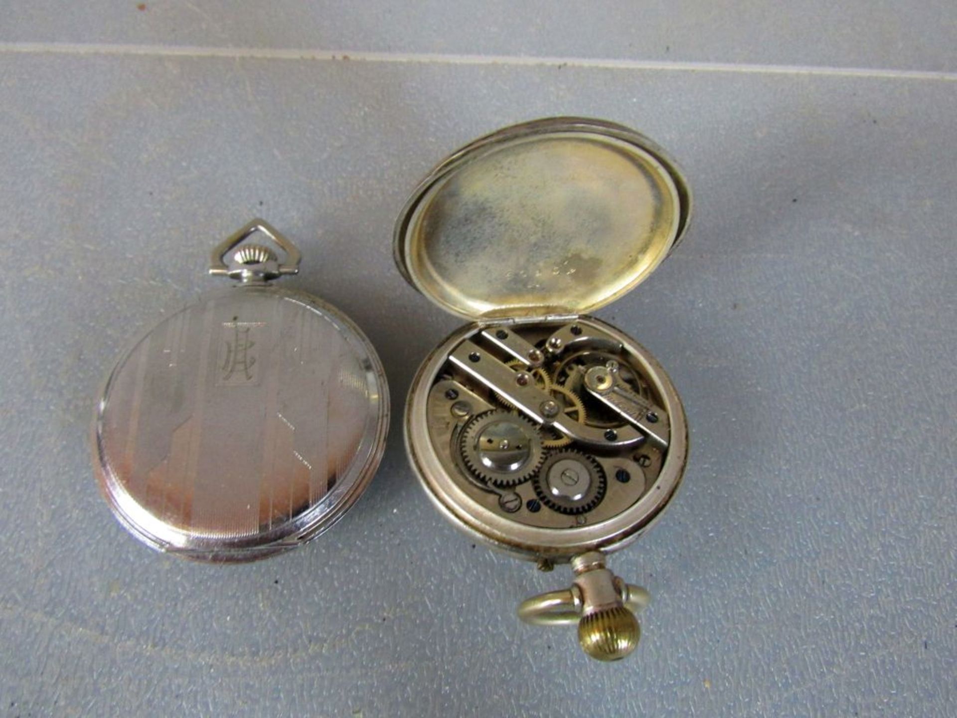 Zwei antike Taschenuhren aus - Image 6 of 7