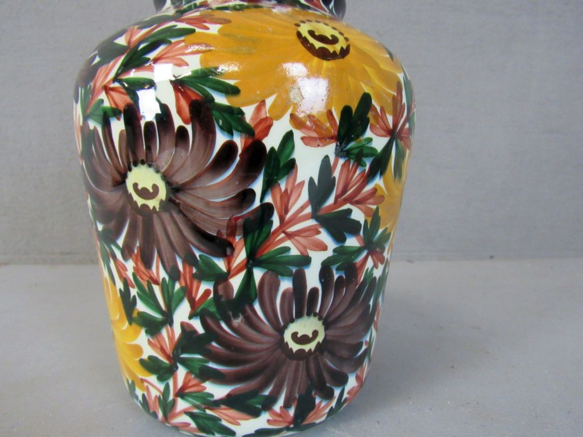 Vase Jugendstil farbenfroh lasierte - Image 3 of 4
