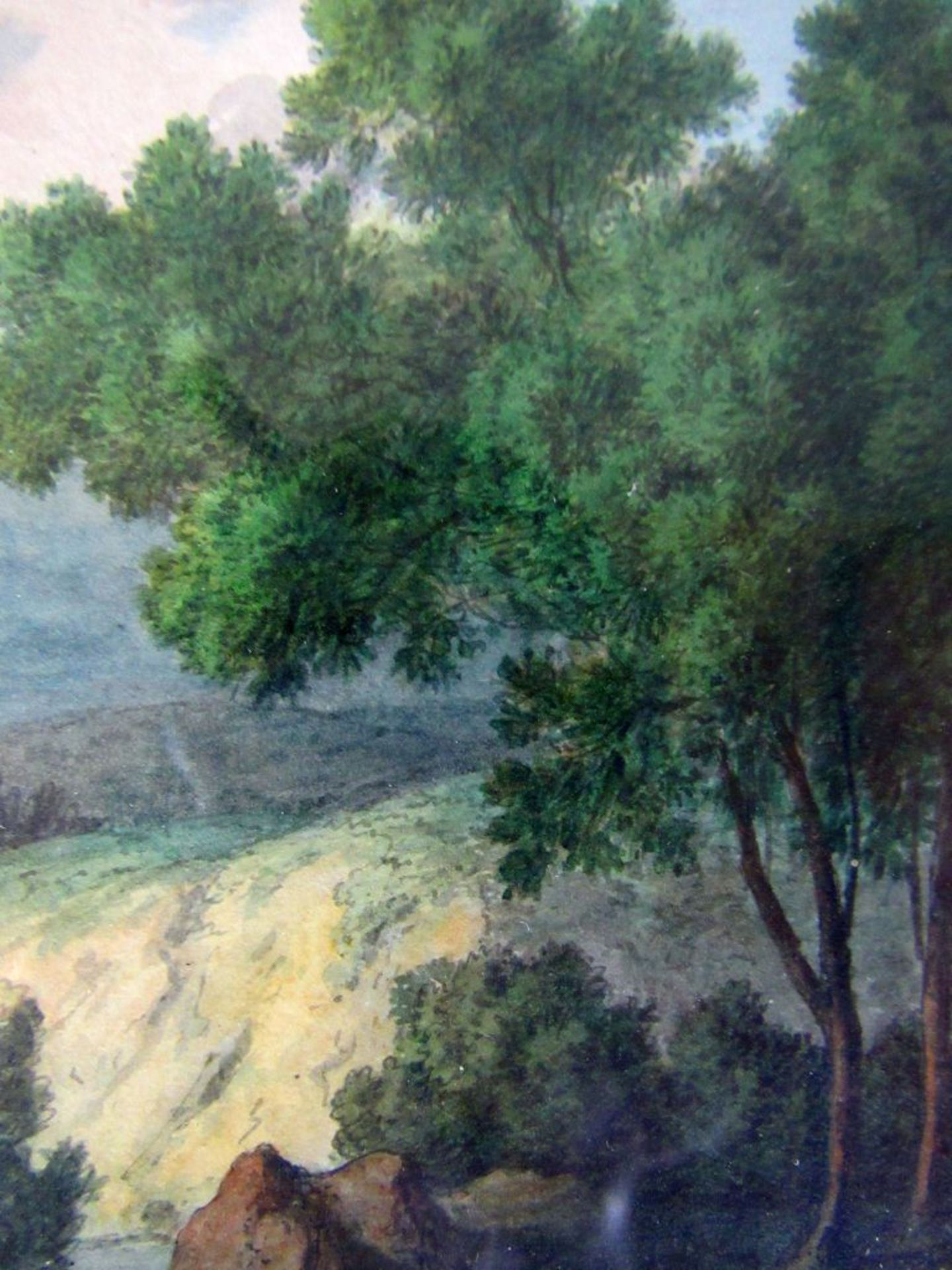 Aquarell und Zeichnung Schäfer an der - Bild 6 aus 7