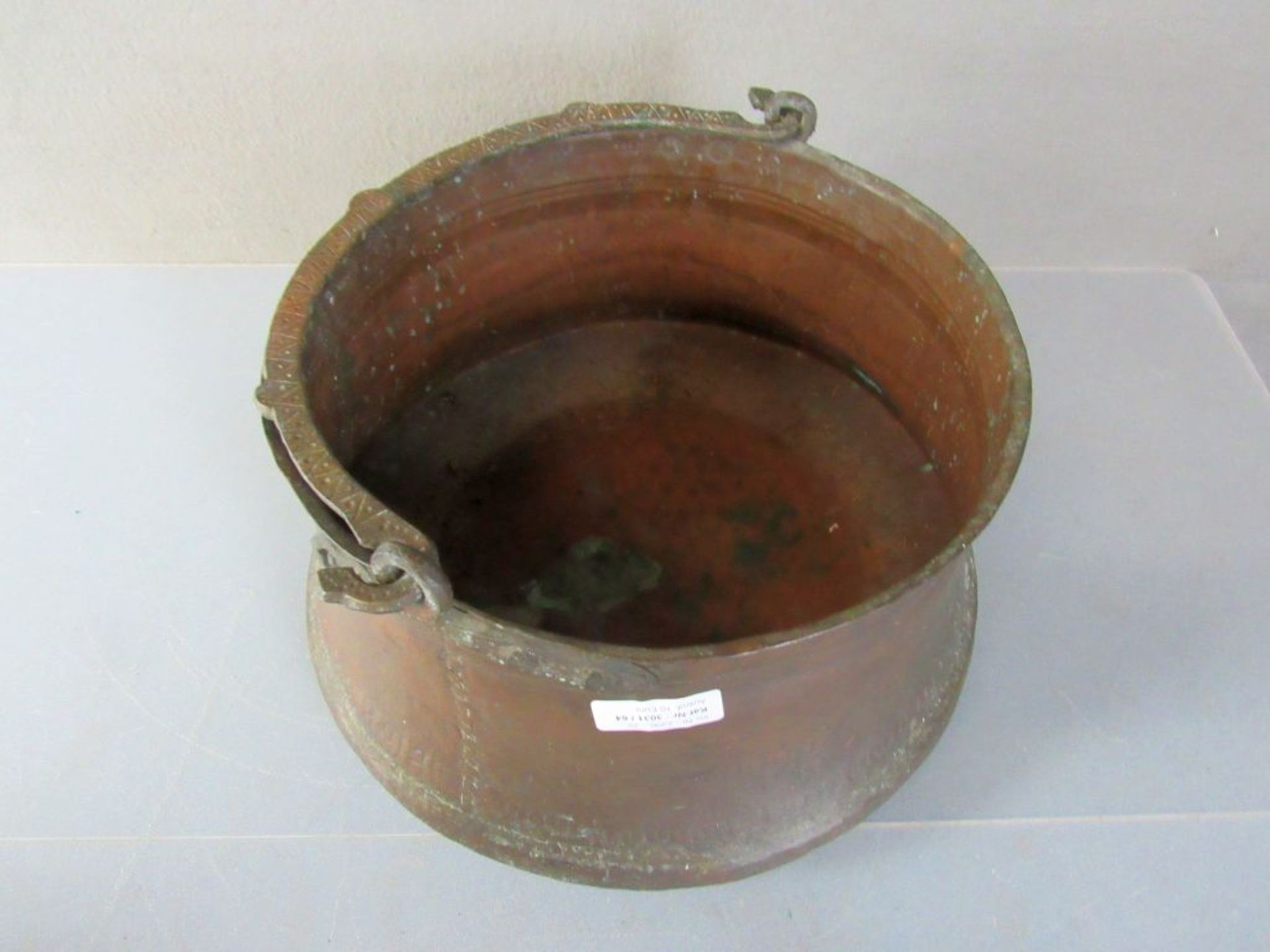 Antiker Henkeltopf Kupfer 37cm - Image 2 of 5
