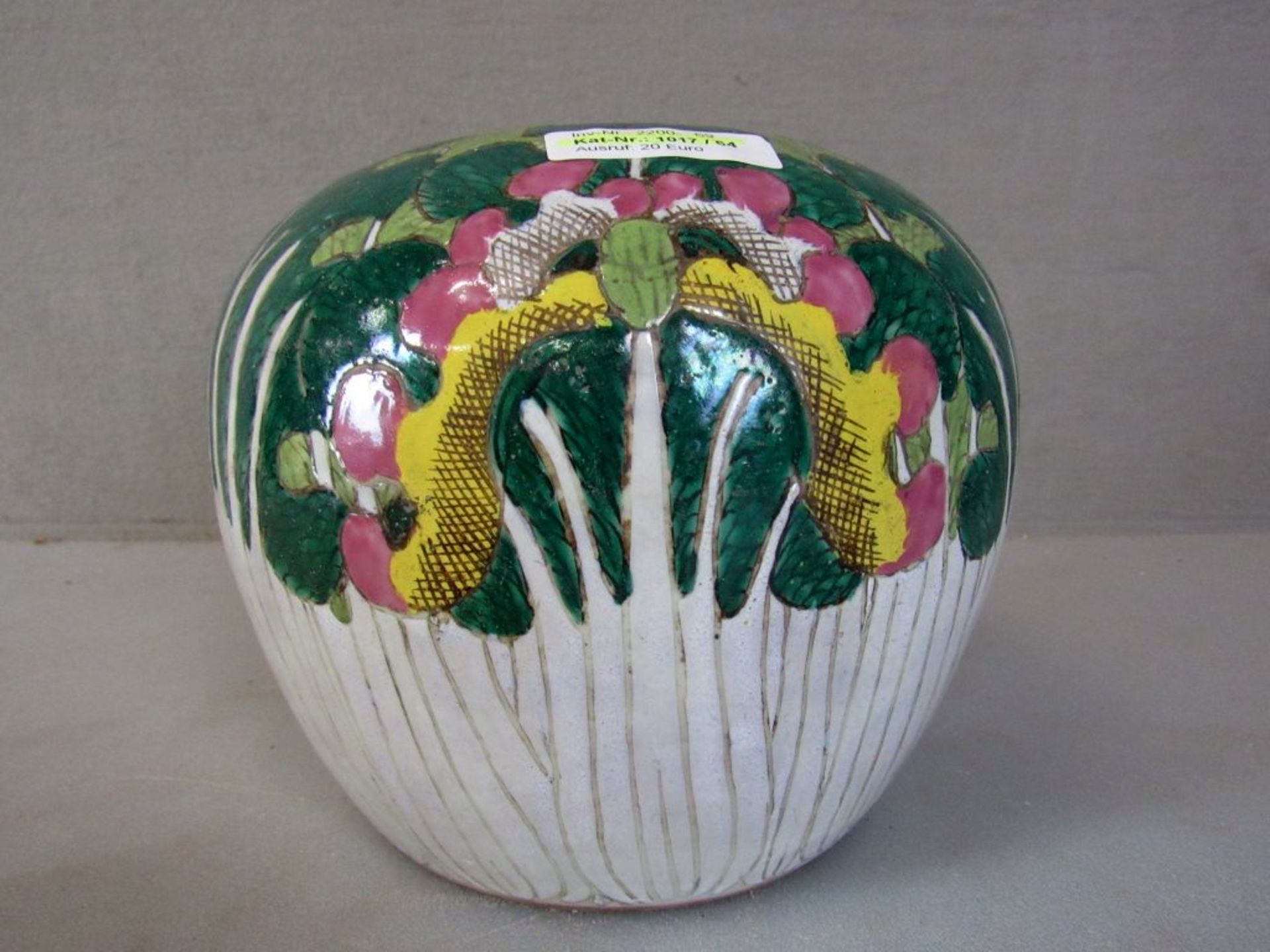 Vase Ching Dynastie von 1862-1875 mit - Image 3 of 6