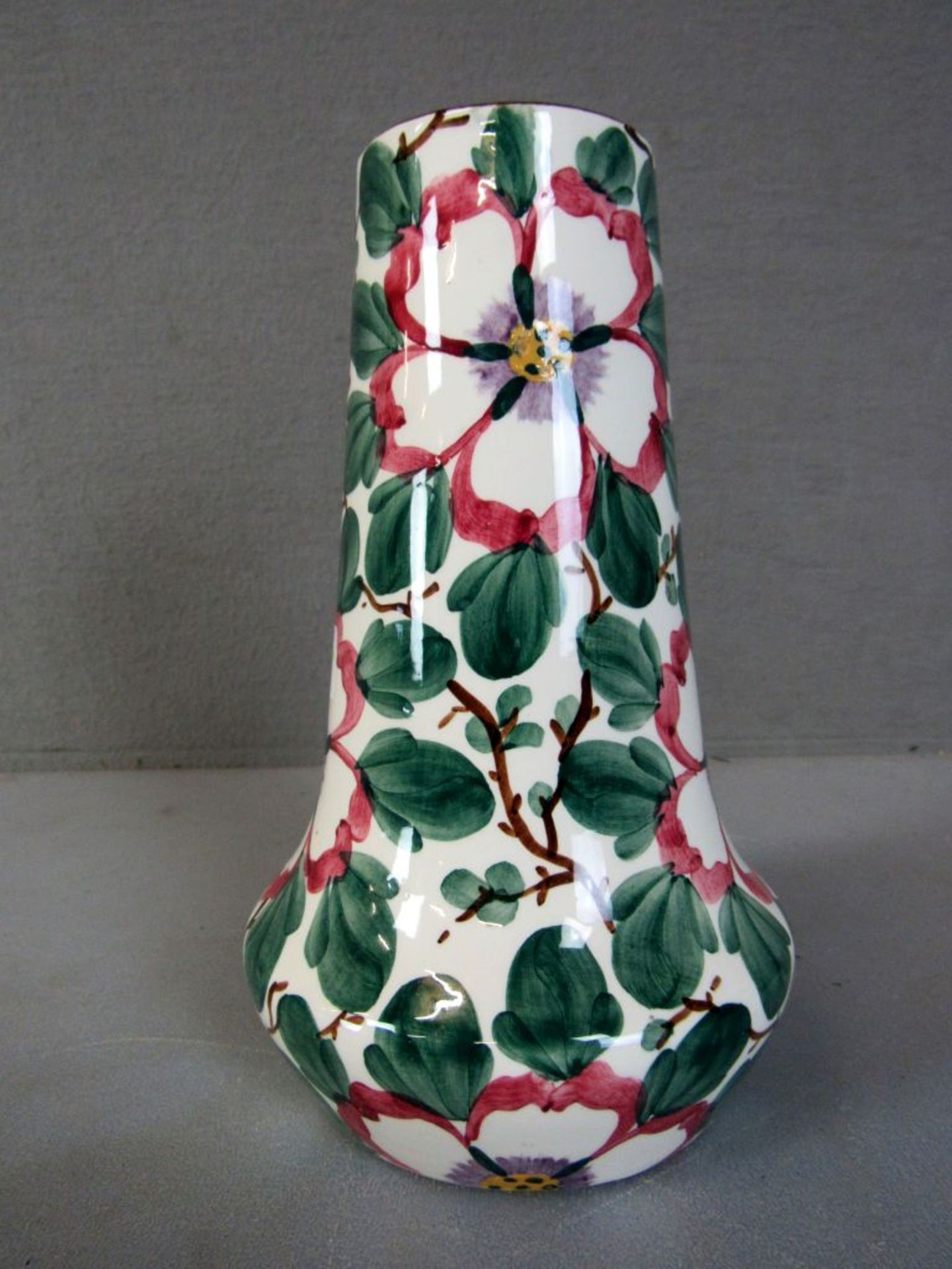 Vase Jugendstil lasierte Keramik