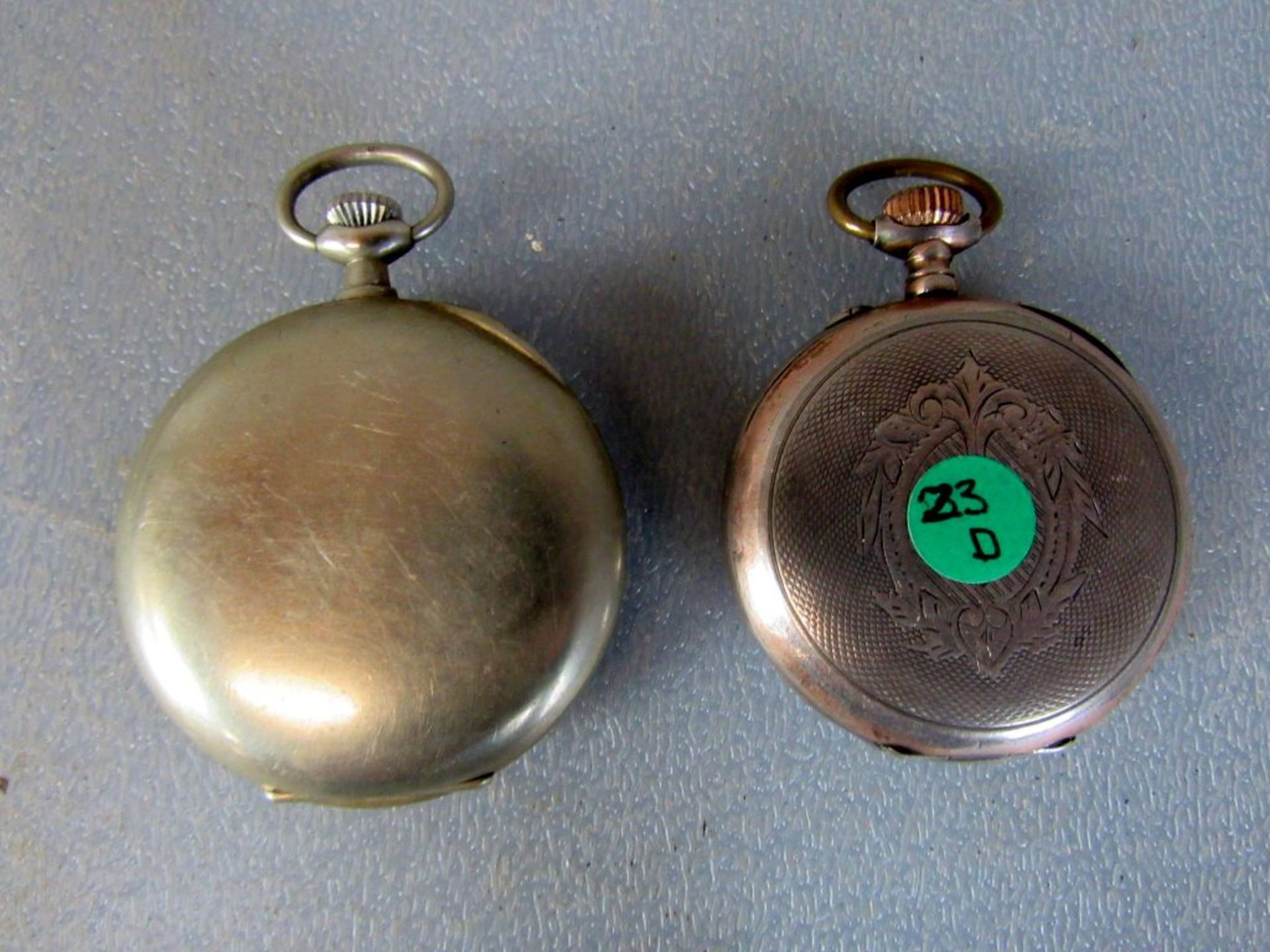 Zwei antike Taschenuhren aus - Image 5 of 9