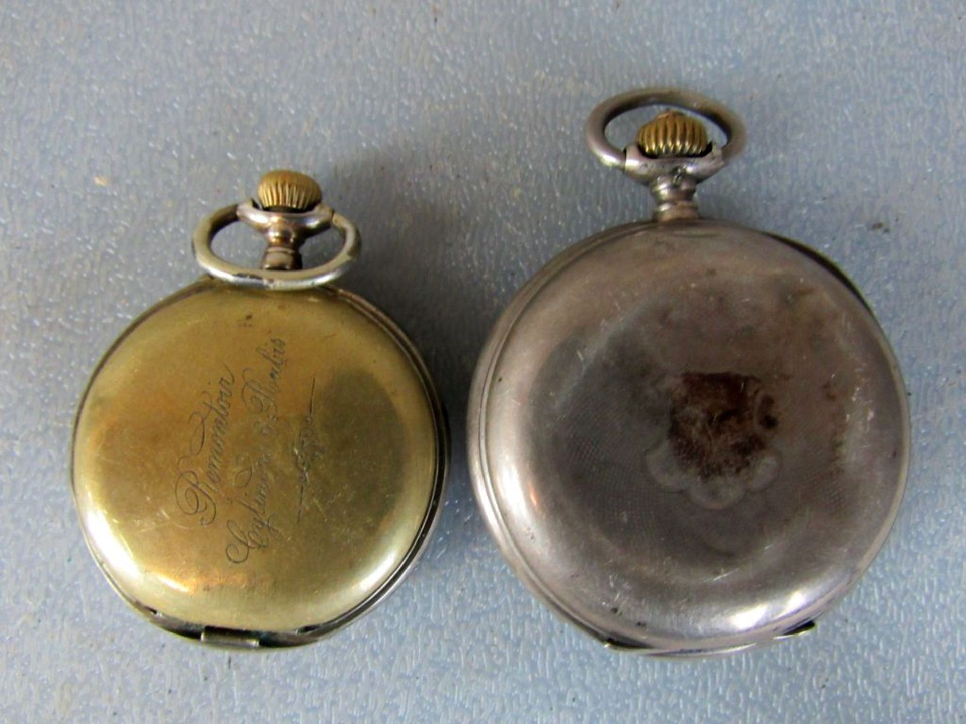 Zwei antike Taschenuhren aus - Image 5 of 10