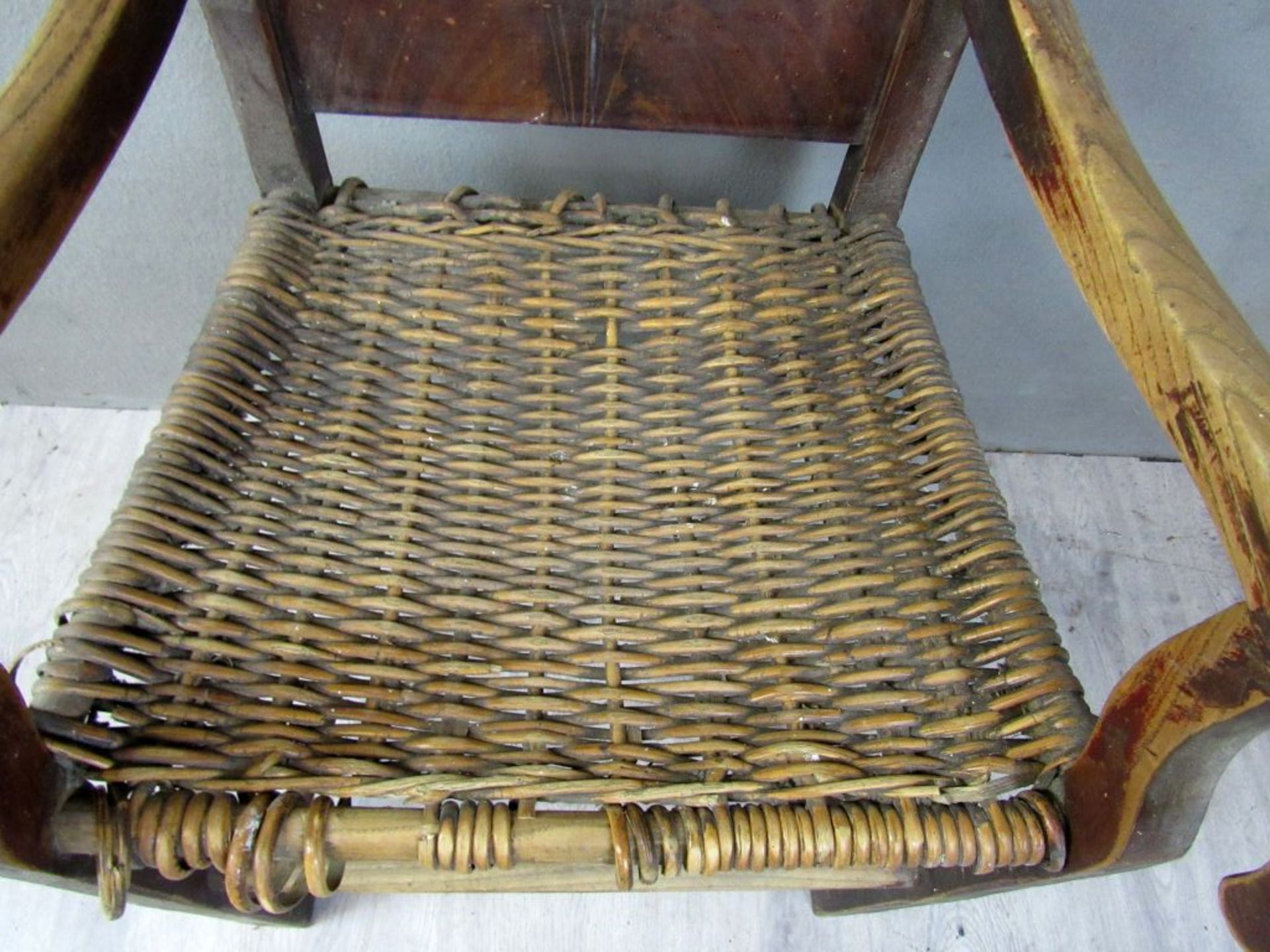 Antiker Stuhl Armlehnen Hochzeitsstuhl - Image 3 of 8