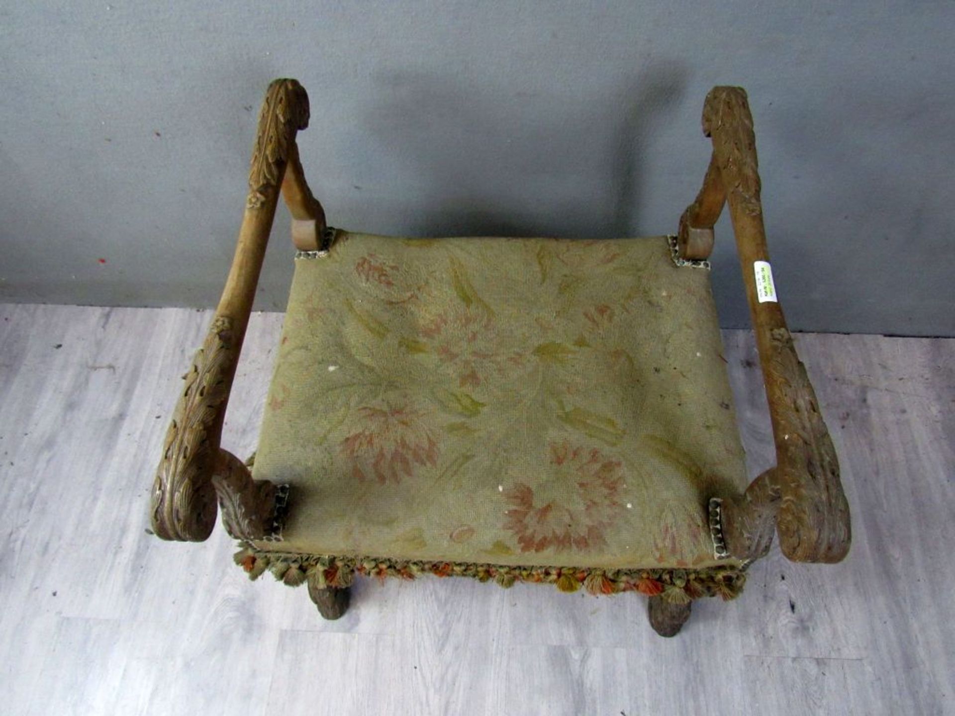 Antiker barocker Stuhl Eiche Shabby - Image 2 of 8