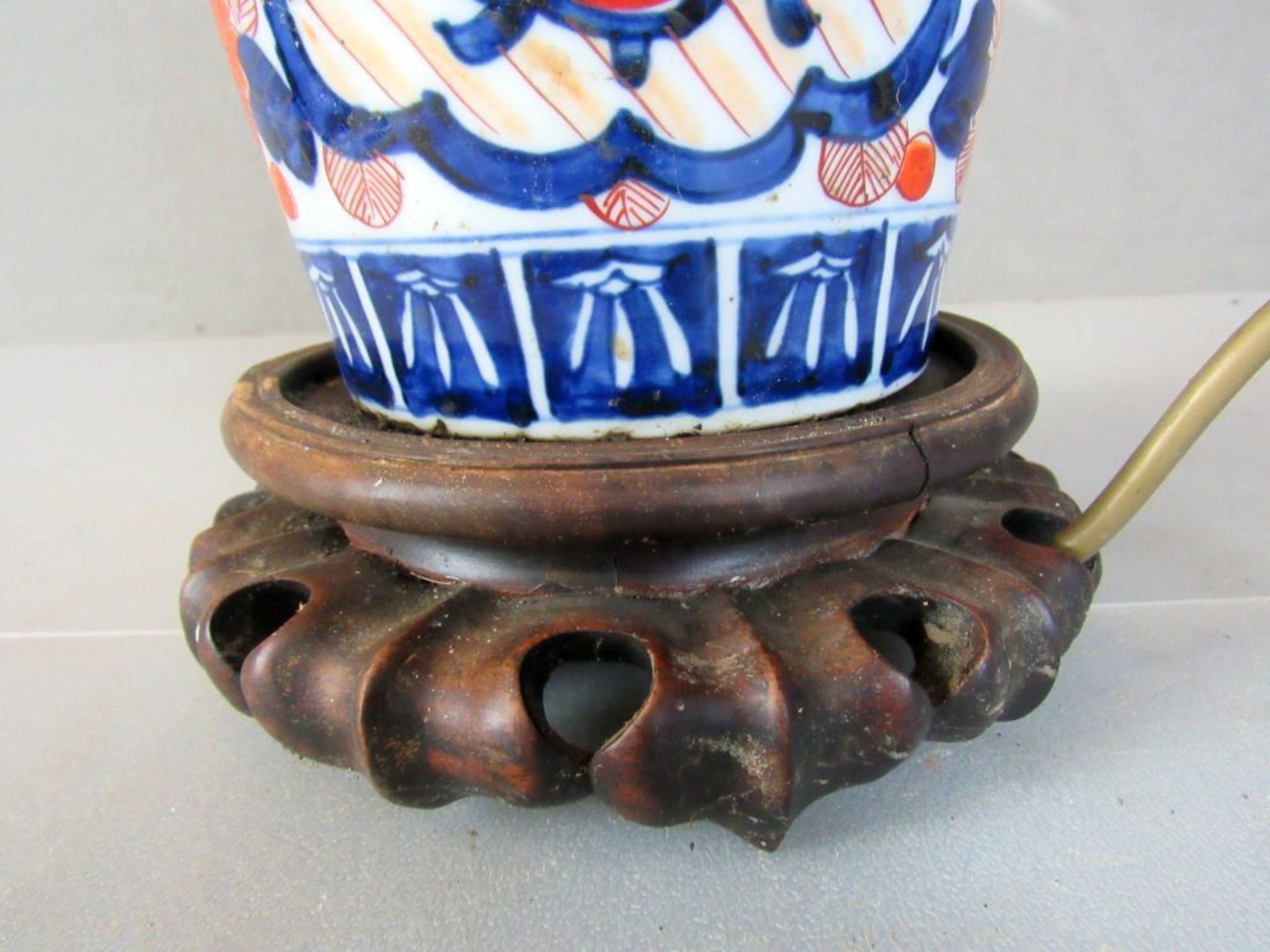 Asiatische Tischlampe ca. 38cm - Image 4 of 7